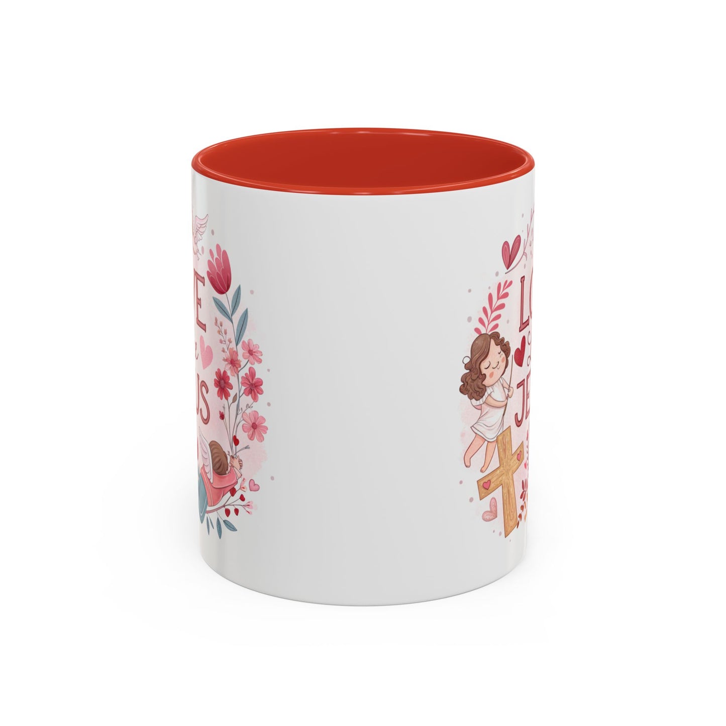 Inspirational Accent Coffee Mug - "Love Like Jesus" Design, Motivational Gift for Christians, Religious Home Decor, Unique Coffee Lover's
