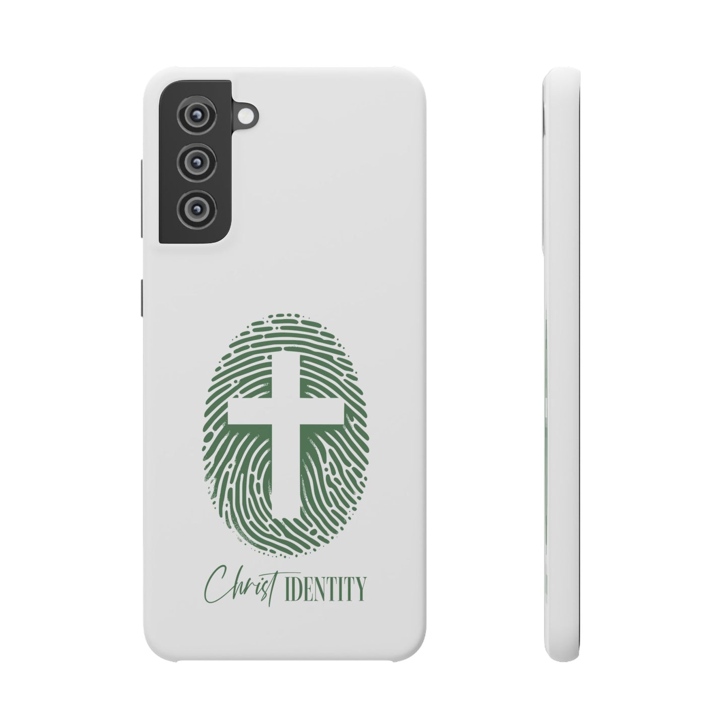 Inspirational Christ Identity Snap Case - Faith-Based Phone Cover