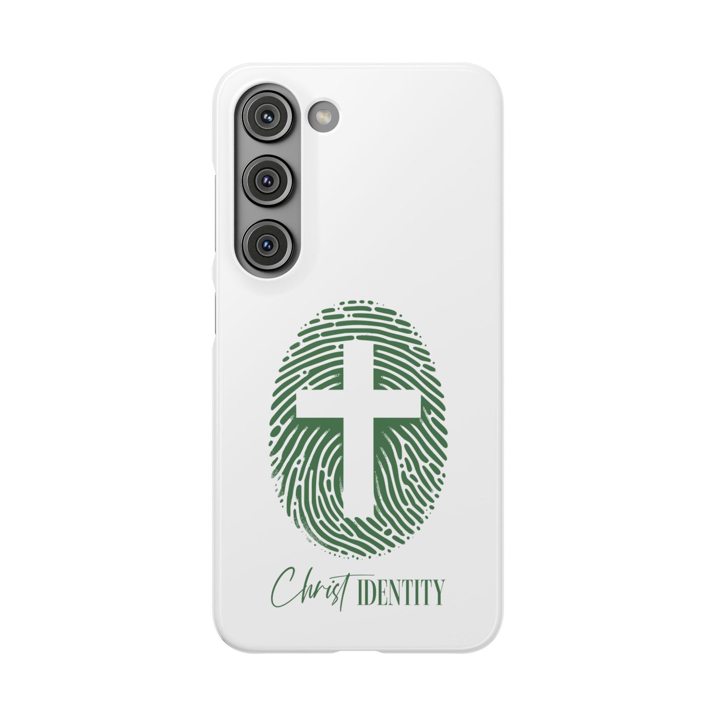 Inspirational Christ Identity Snap Case - Faith-Based Phone Cover