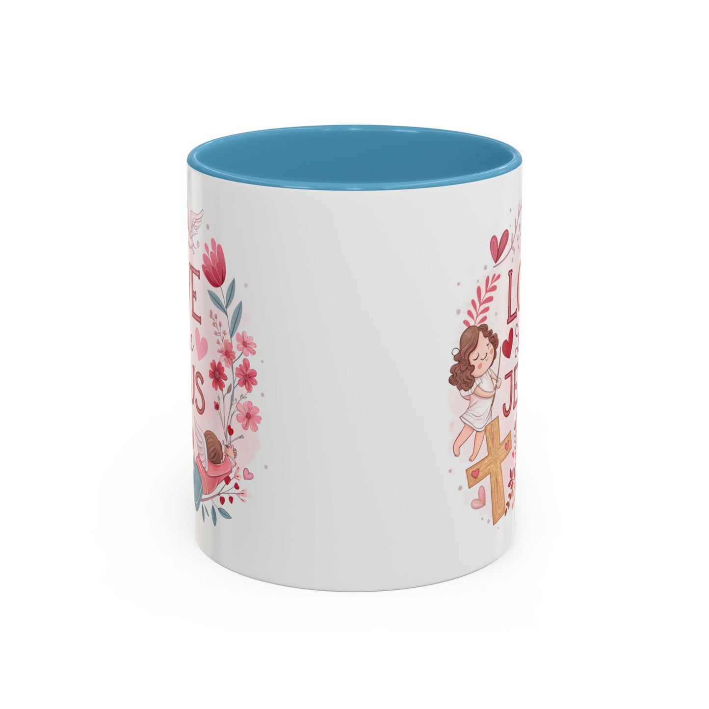 Inspirational Accent Coffee Mug - "Love Like Jesus" Design, Motivational Gift for Christians, Religious Home Decor, Unique Coffee Lover's