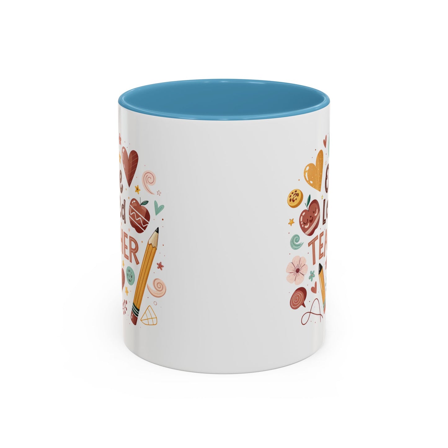Teacher Appreciation Coffee Mug, Cute Gift for Educators, One Loved Teacher, Ideal for Birthdays and Holidays, Fun and Colorful