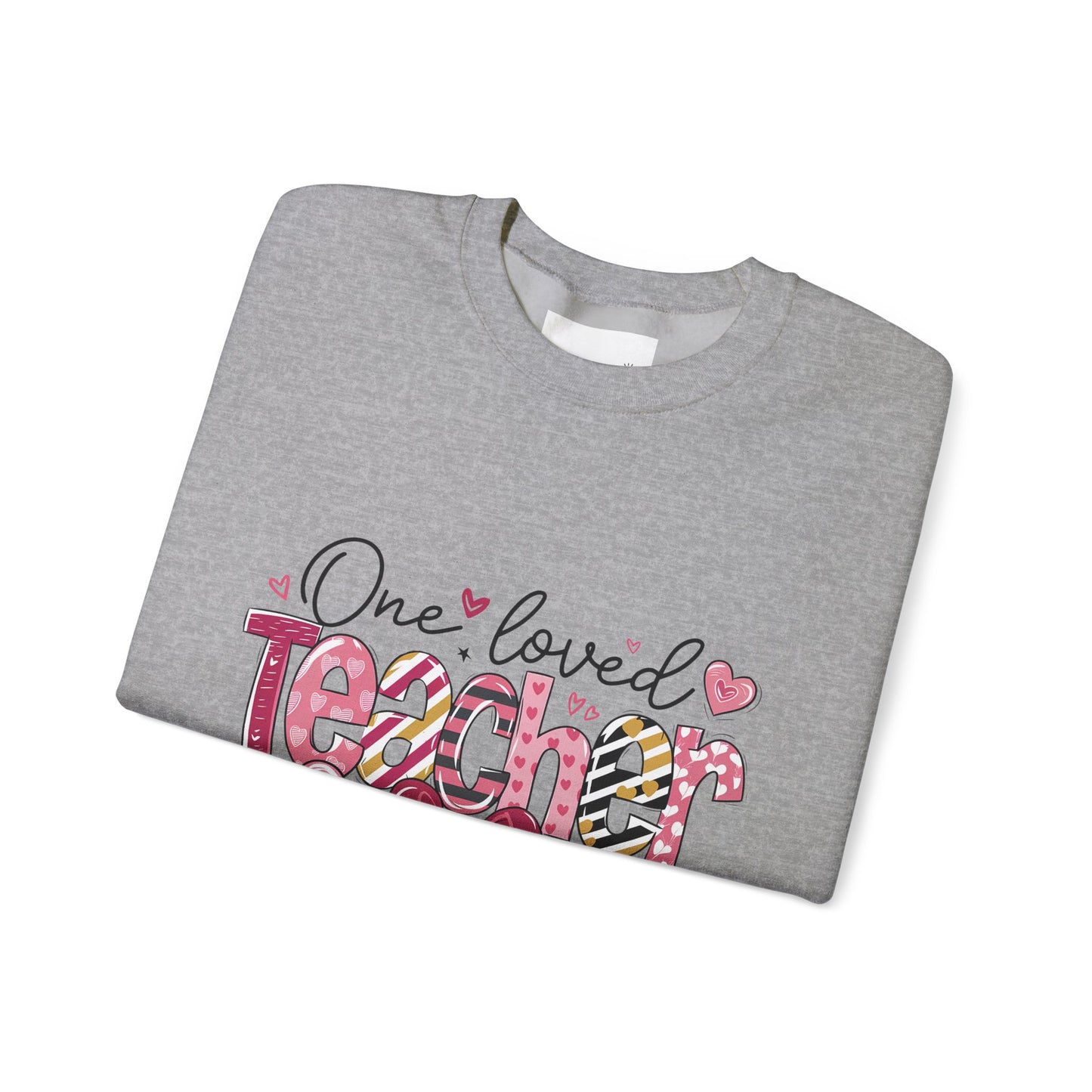 One Loved Teacher Sweatshirt, Gift for Teacher, Educational Apparel, Teacher Appreciation, Classroom Style, Unisex Crewneck