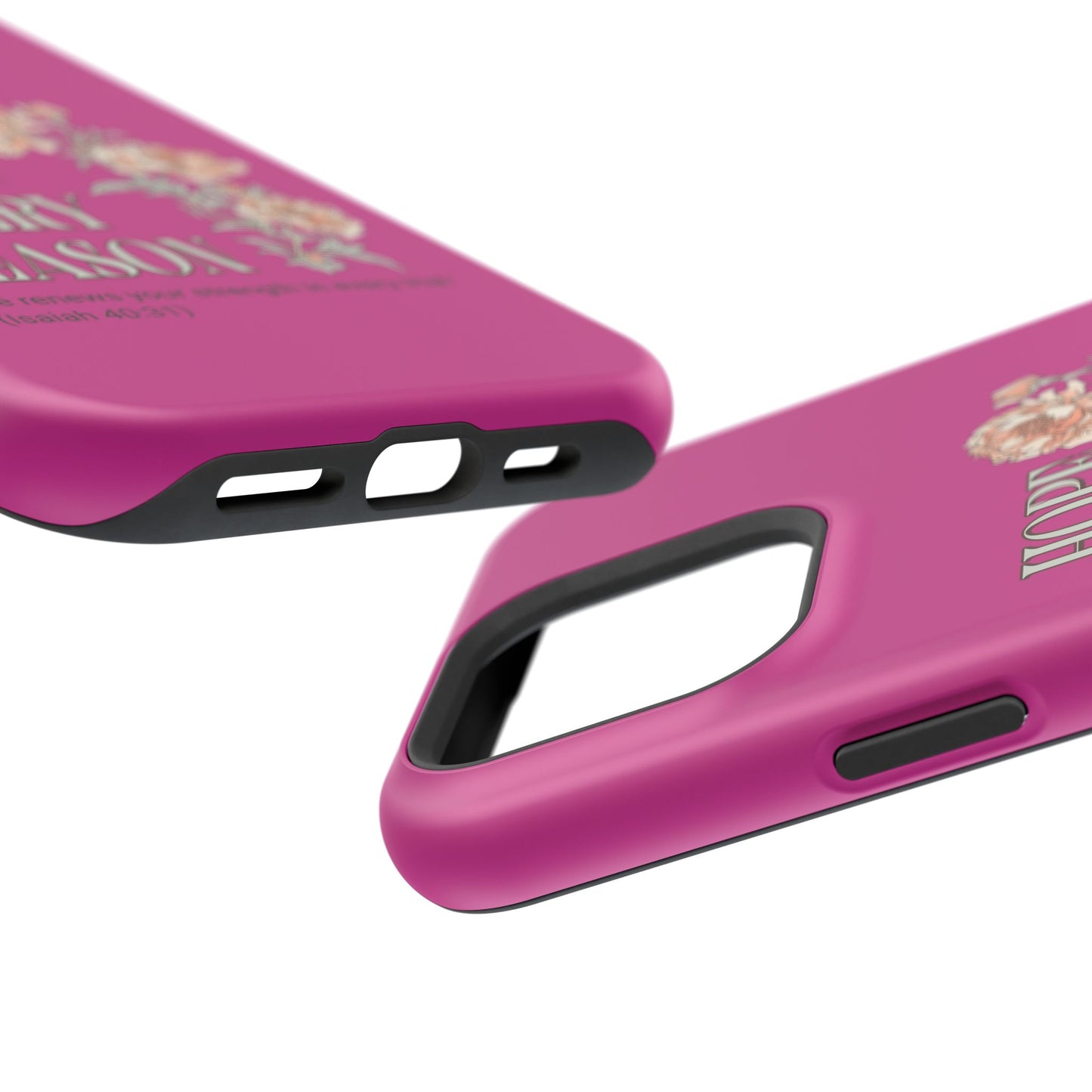 Inspirational Floral Magnetic Tough Case - "Hope in Every Season"