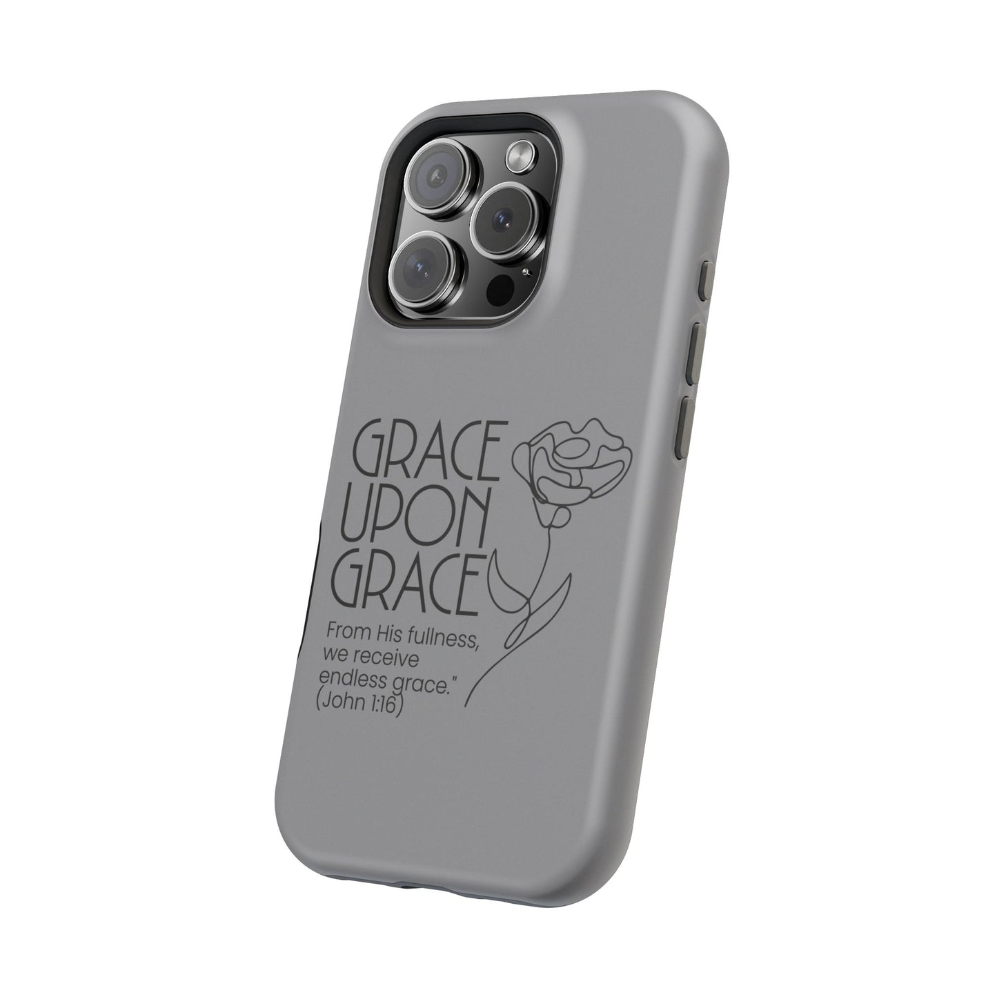 Inspirational Magnetic Phone Case - 'Grace Upon Grace' Design