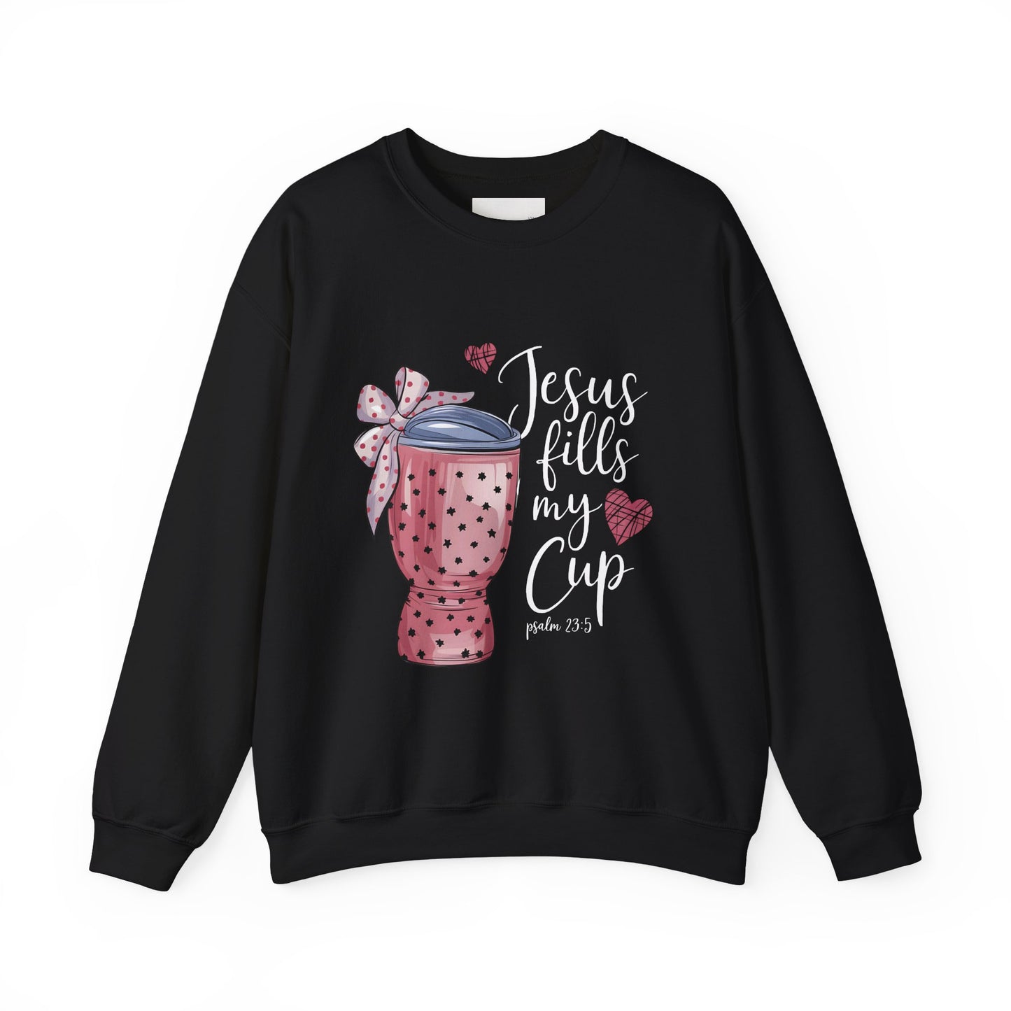 Inspirational Jesus Fills My Cup Sweatshirt, Cozy Christian Apparel, Faith-Based Gift, Religious Sweatshirt, Everyday Comfort