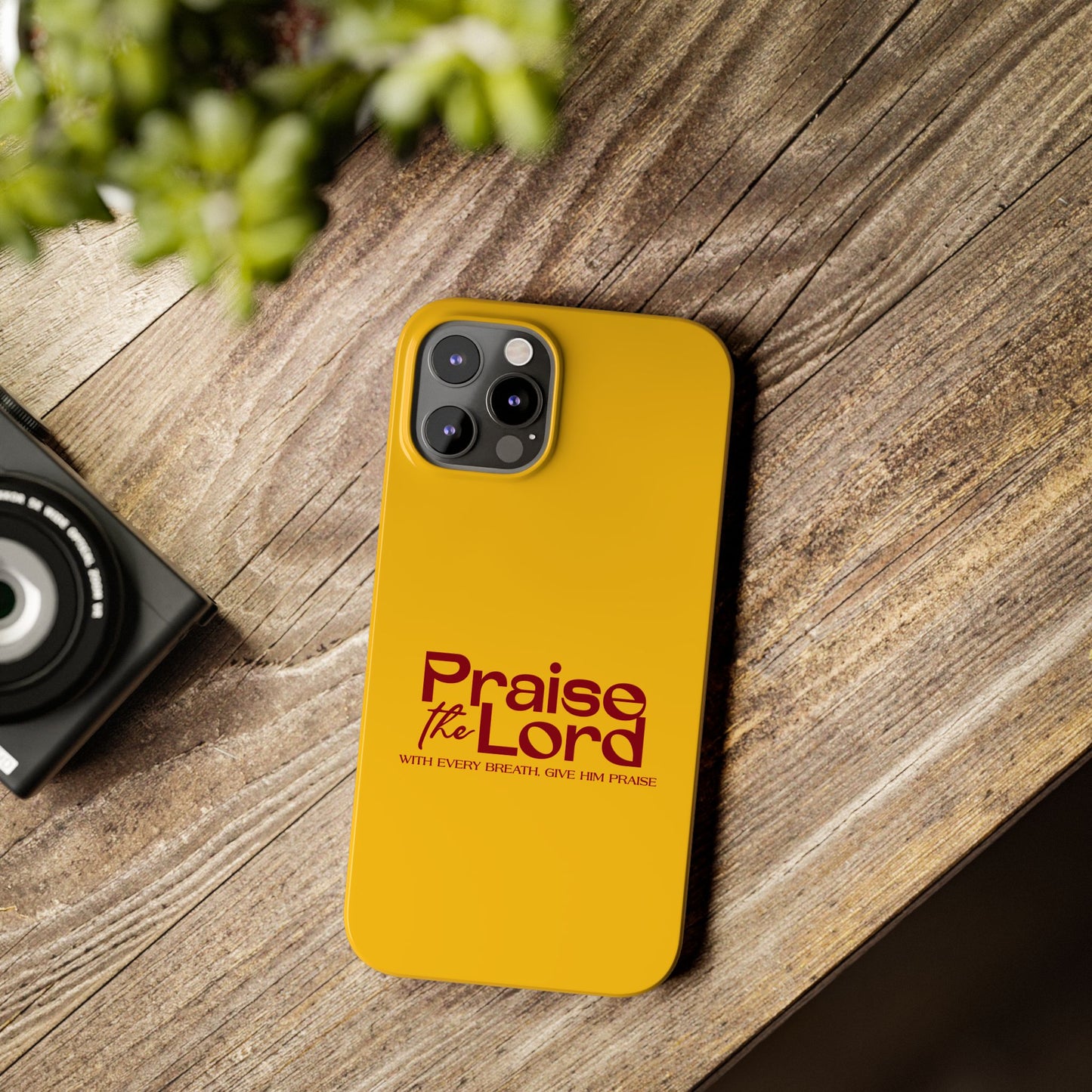 Praise the Lord Slim Phone Case - Inspirational Christian Design