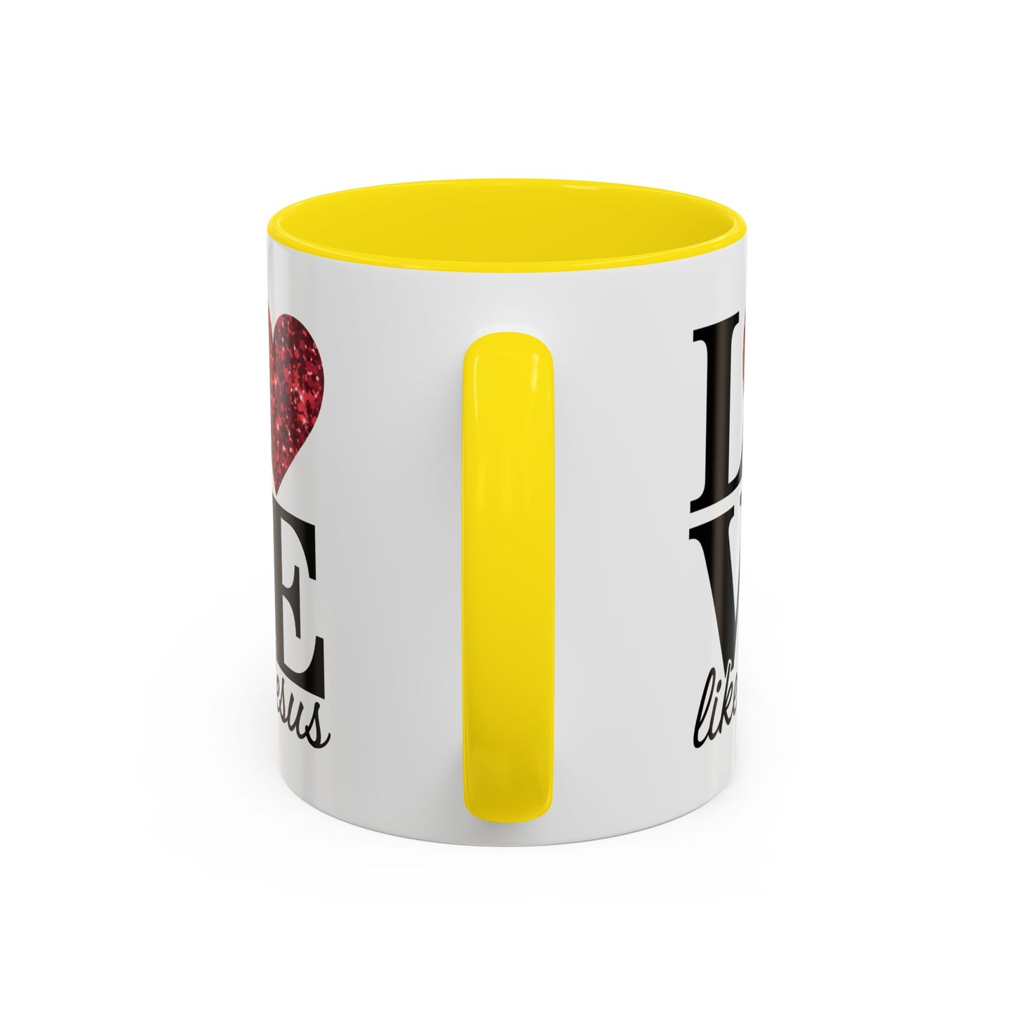 Inspirational Love Mug - Heart Design, Perfect Gift for Christians, Quotes Mug, Coffee Lover's Gift, Decorate Your Kitchen