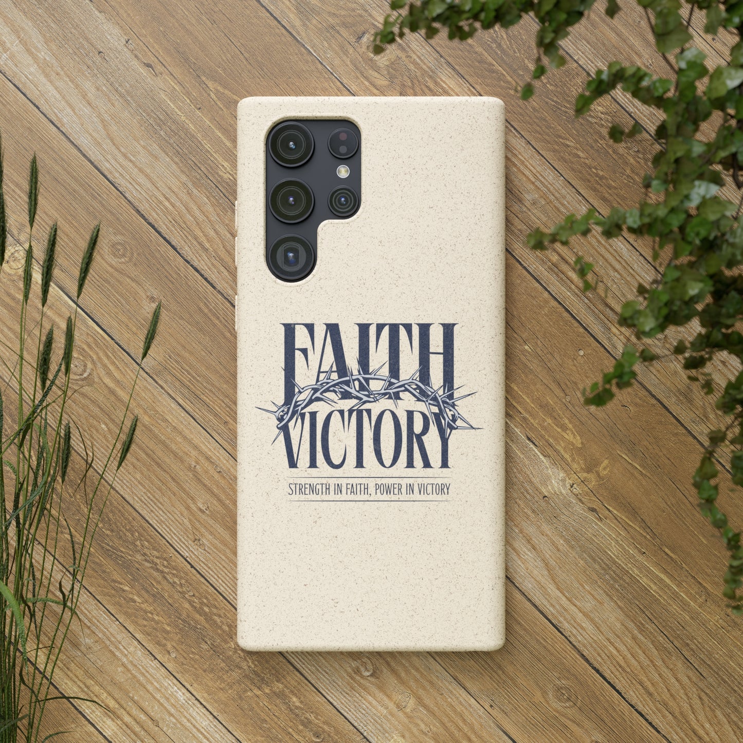 Biodegradable Phone Case - Faith & Victory Design
