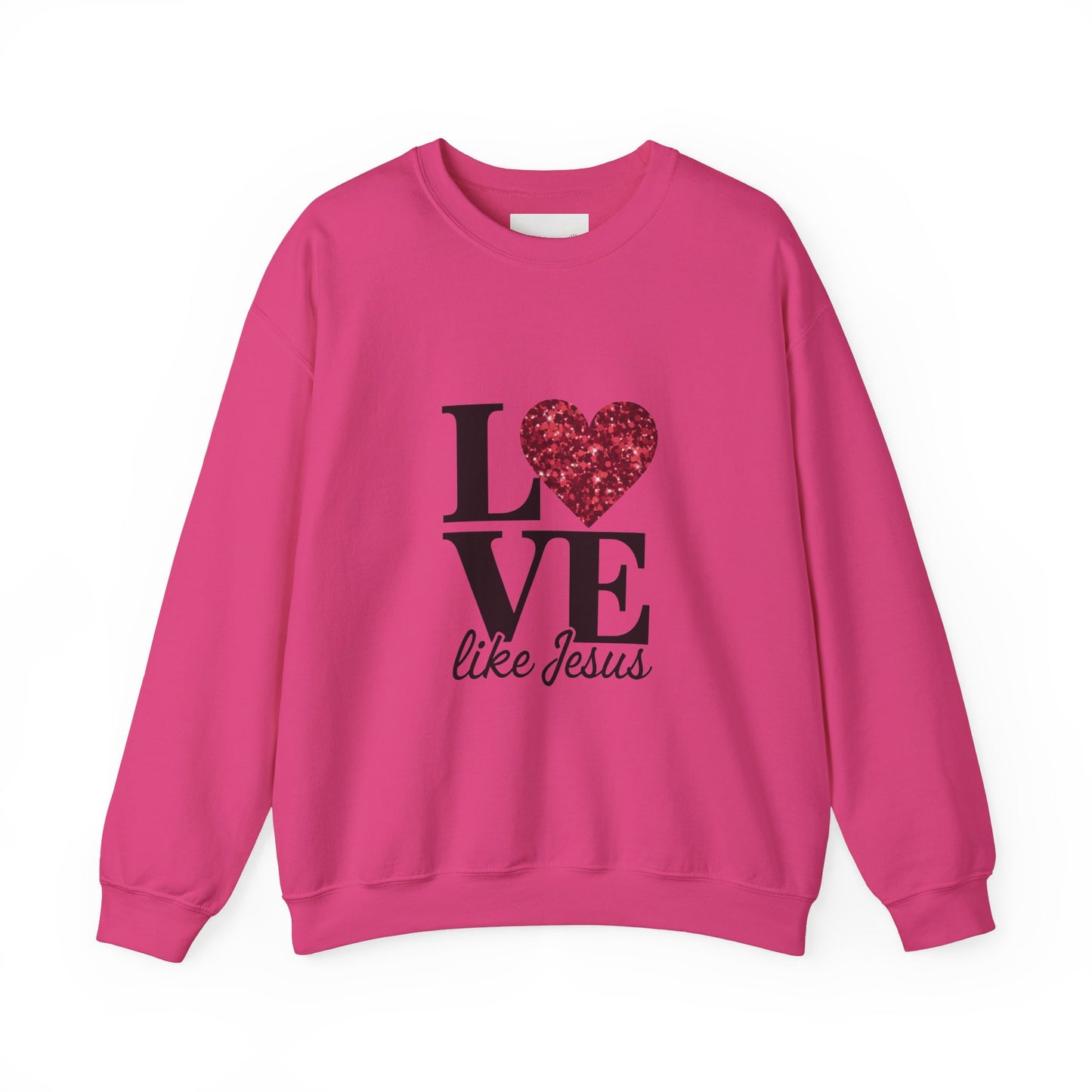 Love Like Jesus Crewneck Sweatshirt, Cozy Christian Apparel, Faith-Based Gift, Religious Fashion, Unisex Sweatshirt