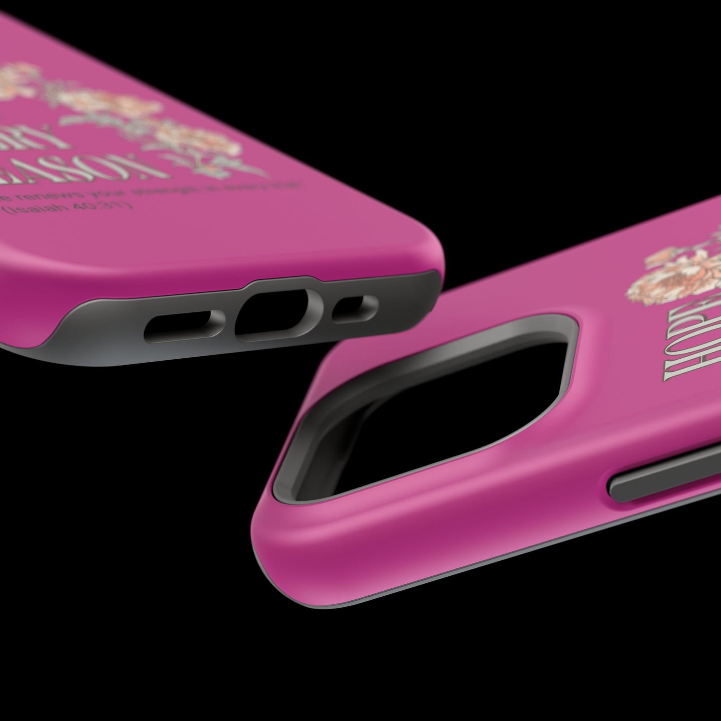 Inspirational Floral Magnetic Tough Case - "Hope in Every Season"