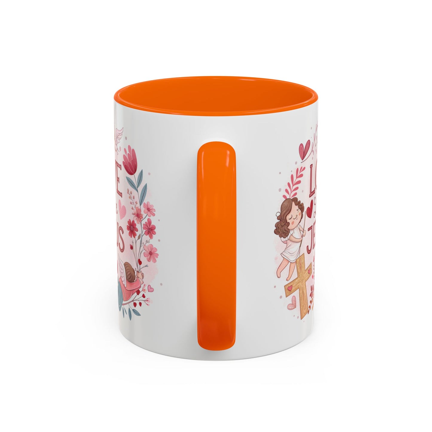 Inspirational Accent Coffee Mug - "Love Like Jesus" Design, Motivational Gift for Christians, Religious Home Decor, Unique Coffee Lover's
