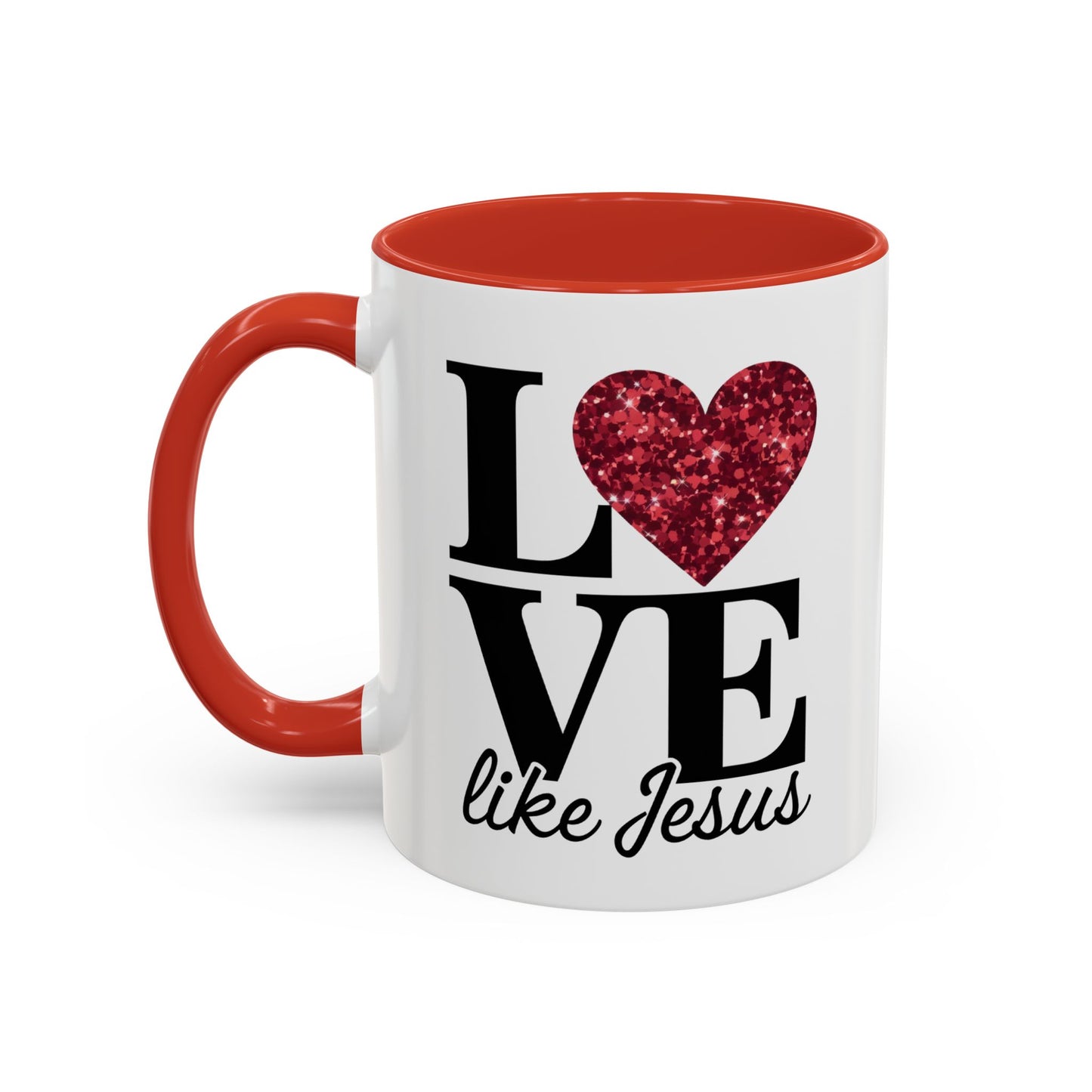 Inspirational Love Mug - Heart Design, Perfect Gift for Christians, Quotes Mug, Coffee Lover's Gift, Decorate Your Kitchen