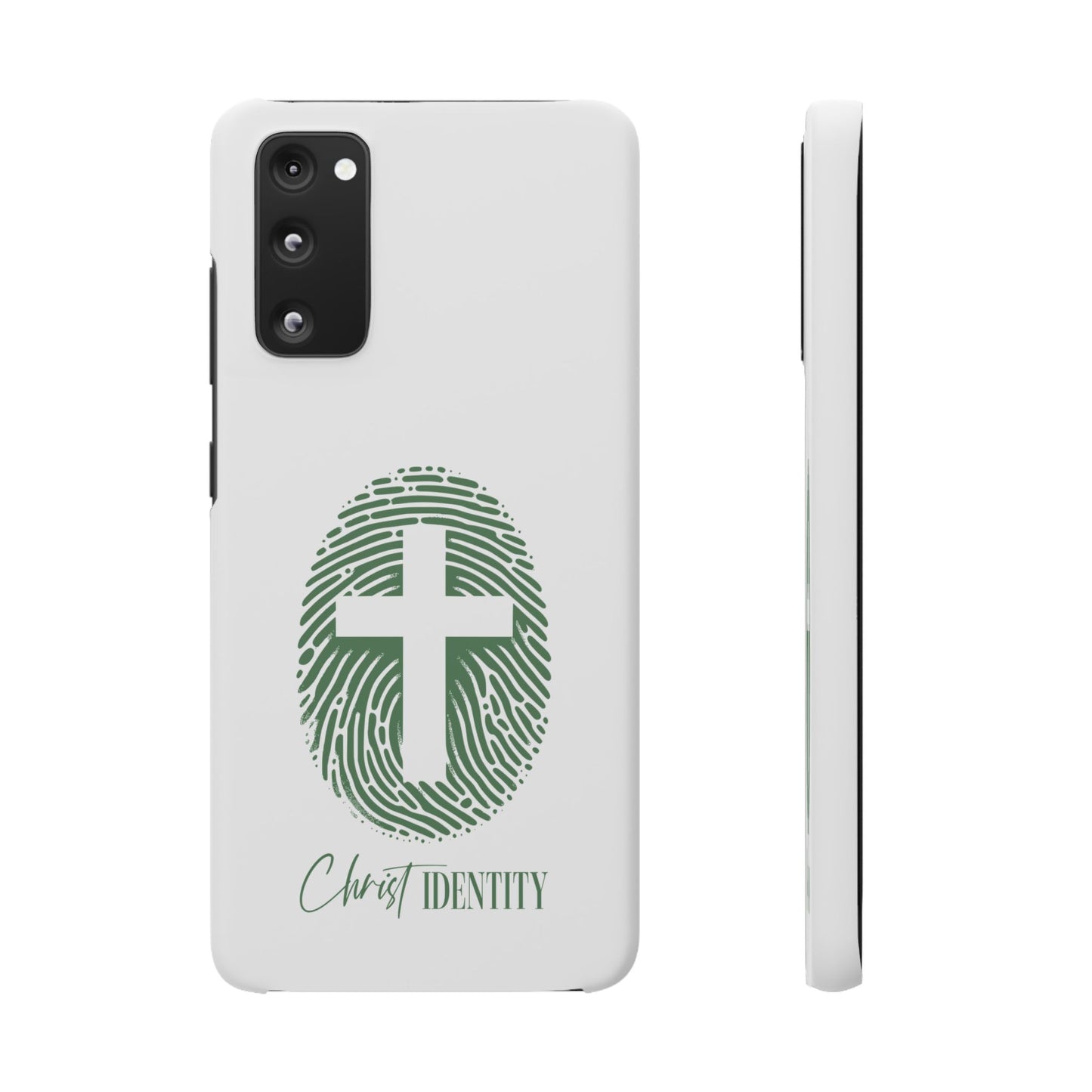 Inspirational Christ Identity Snap Case - Faith-Based Phone Cover