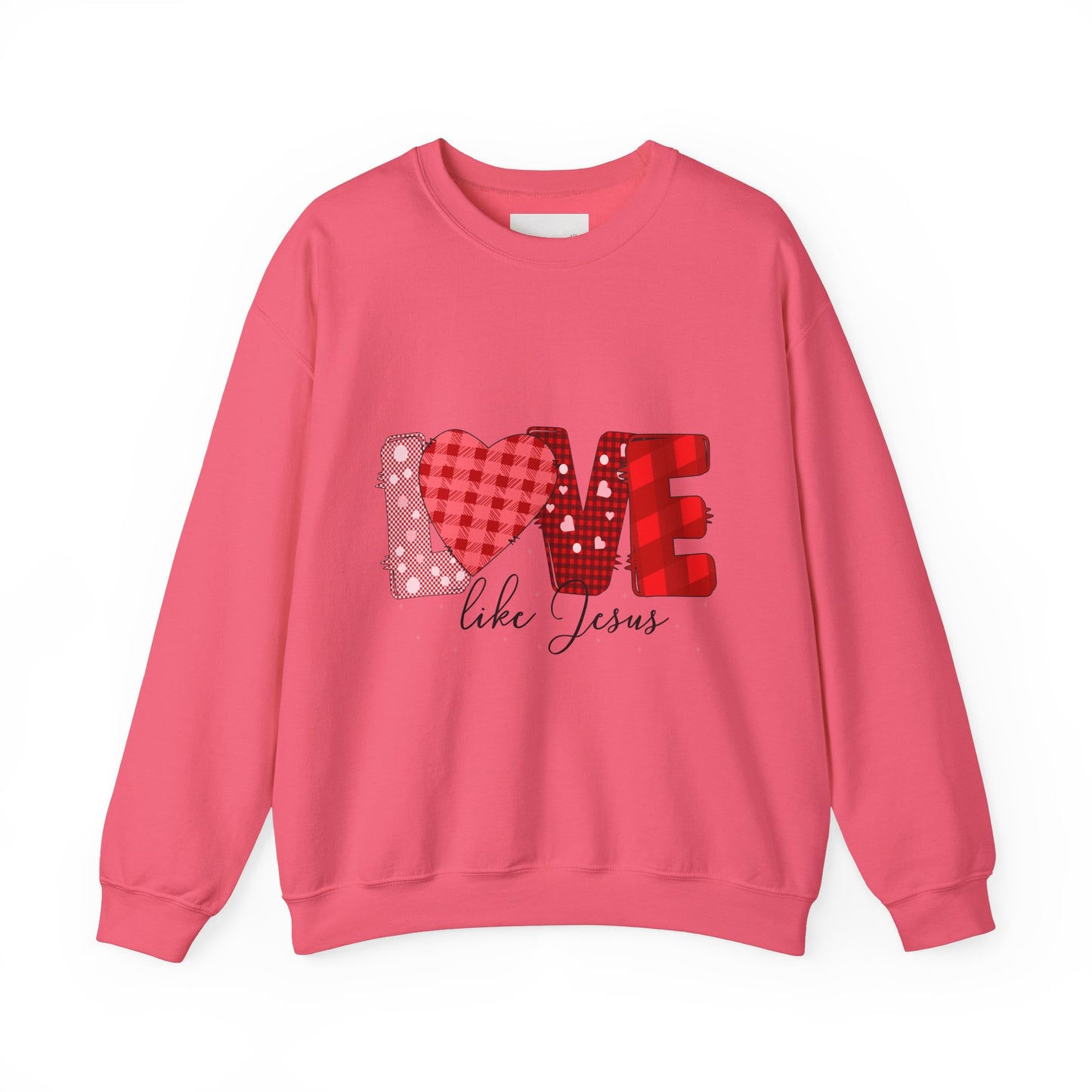 Love Like Jesus Sweatshirt | Cozy Crewneck for Faith & Love | Perfect for Easter, Valentine's Day, Christian Gifts, Casual Wear, Bible Study