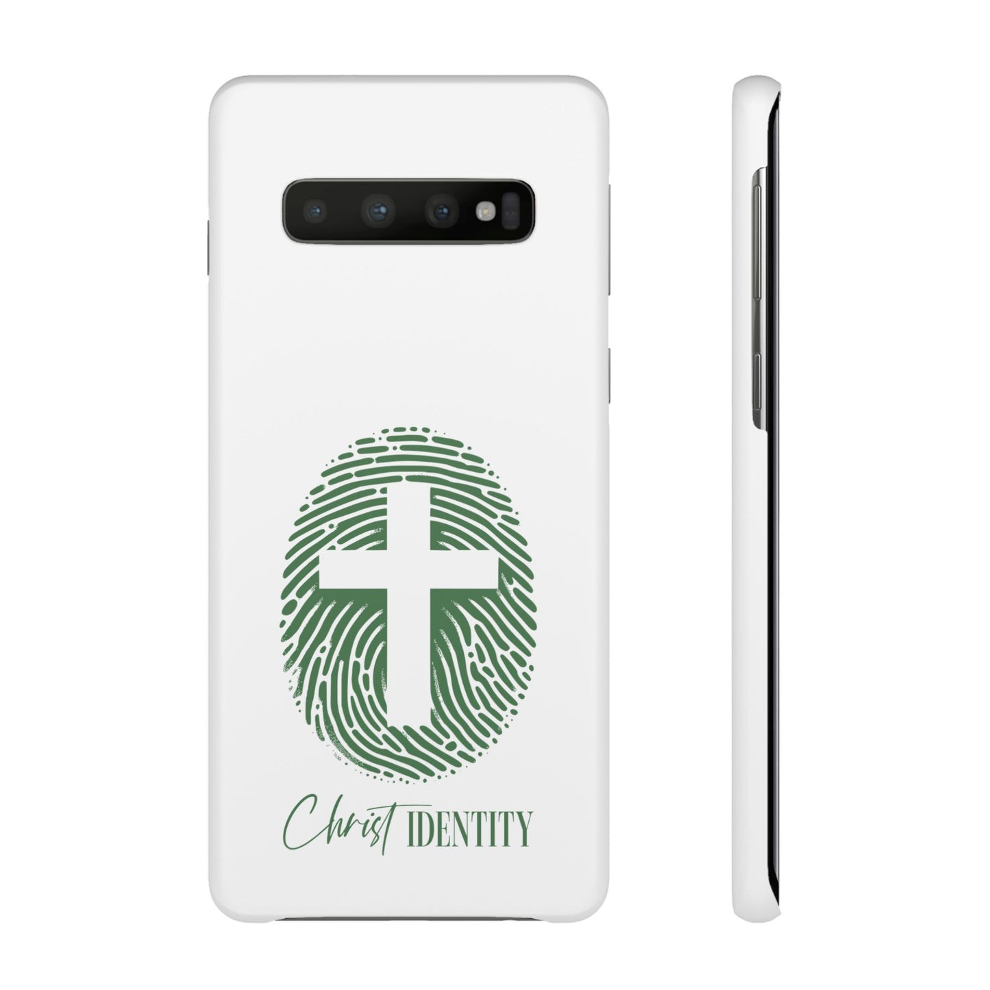 Inspirational Christ Identity Snap Case - Faith-Based Phone Cover