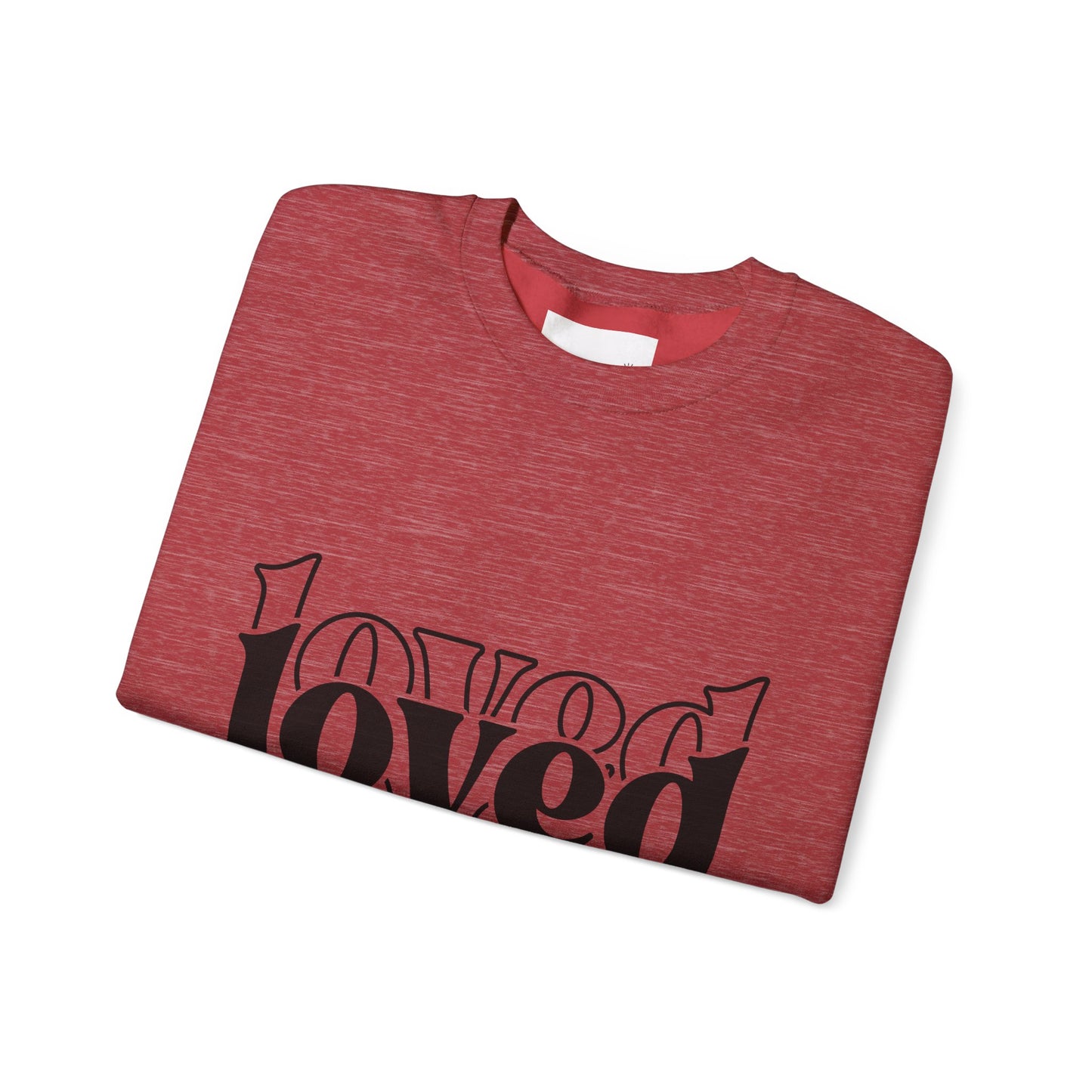 Loved Crewneck Sweatshirt | Cozy Christian Apparel, Perfect for Faith Events, Gift for Her, Church Outfits, Inspirational Fashion