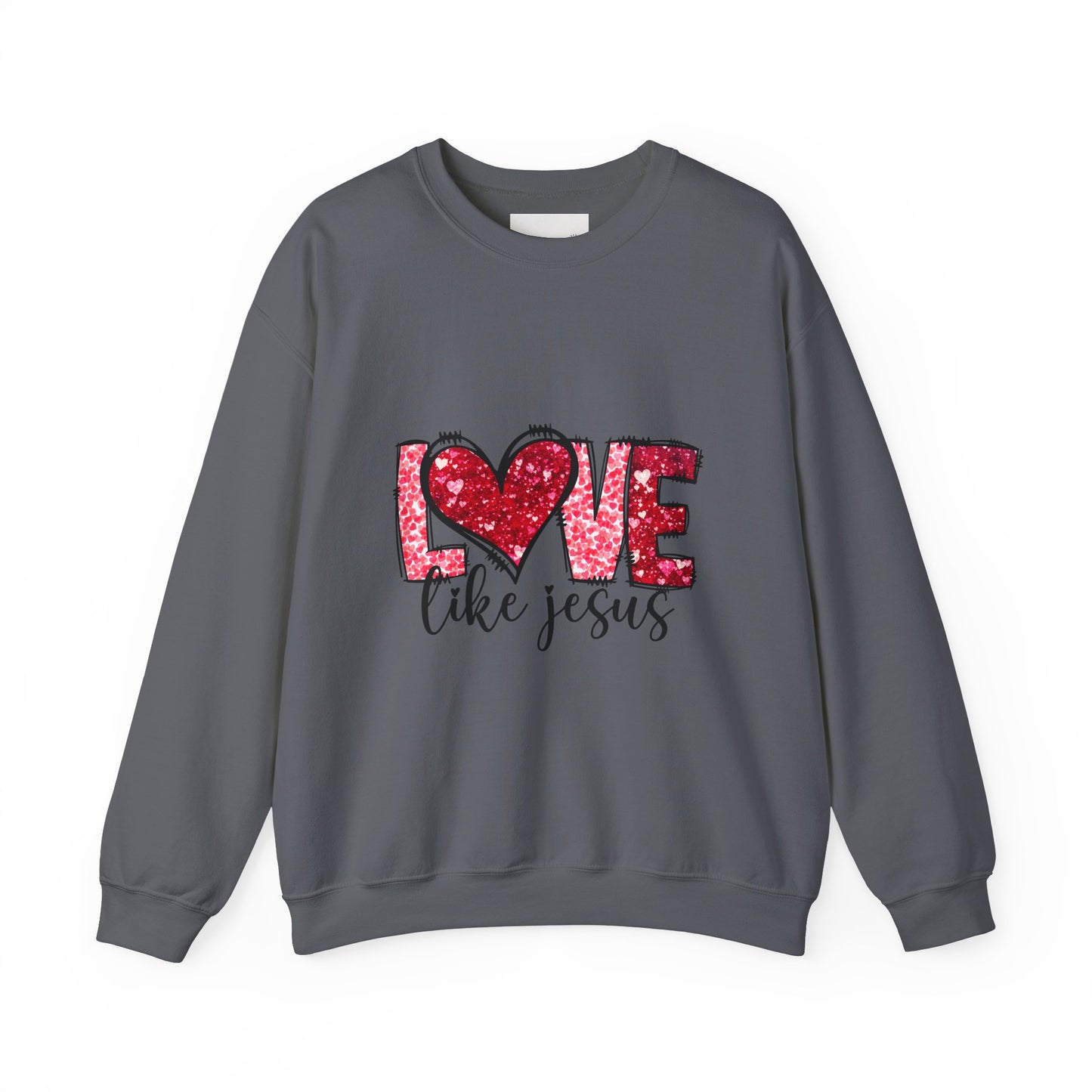 Love Like Jesus Crewneck Sweatshirt, Faithful Christians Gift, Cozy Christian Apparel, Inspirational Sweatshirt, Religious Gifts