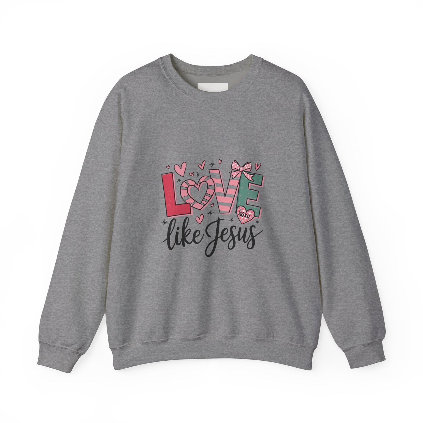 Love Like Jesus Sweatshirt, Cozy Unisex Crewneck, Christian Gift, Inspirational Apparel, Faith-Based Fashion, Spring & Winter Wear