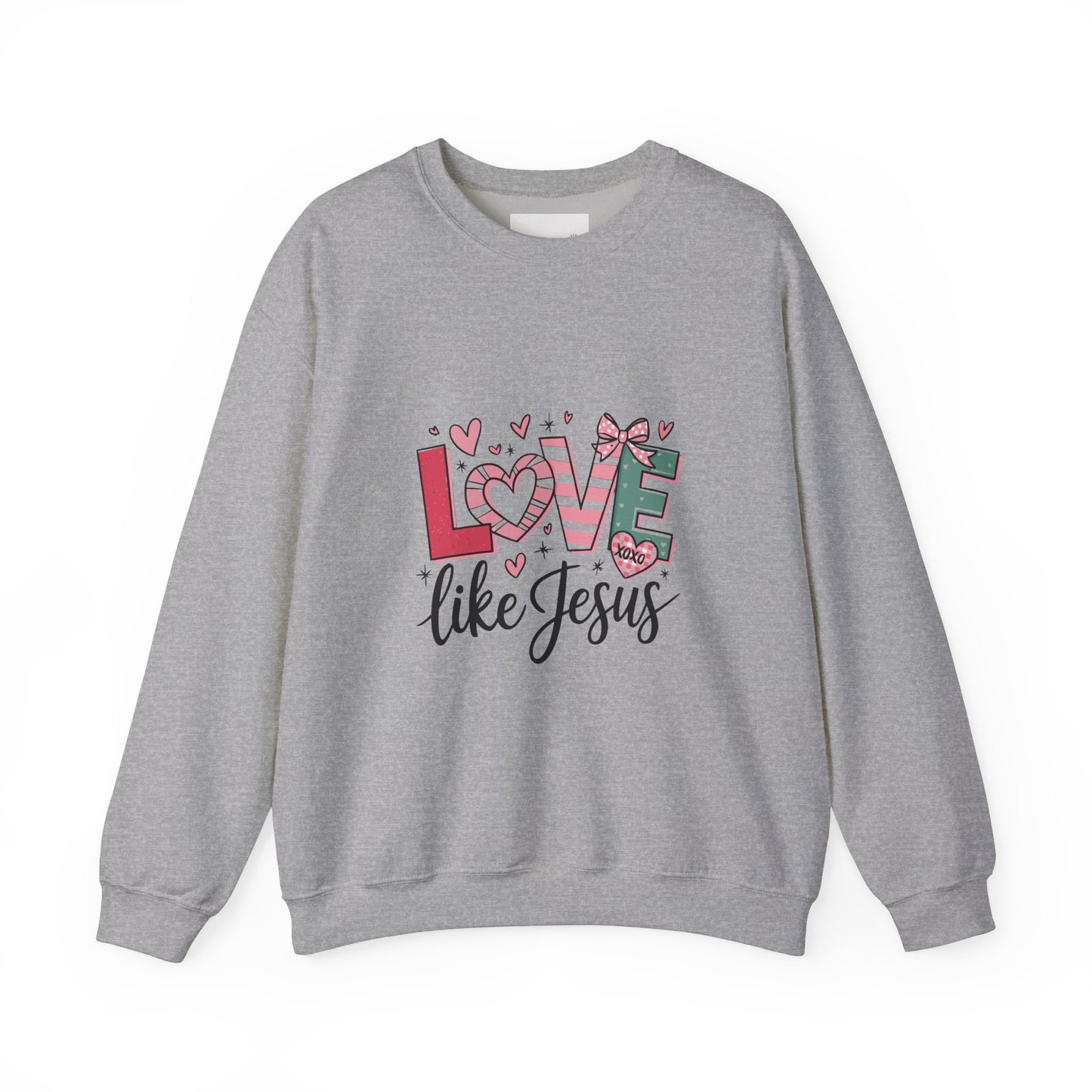 Love Like Jesus Sweatshirt, Cozy Unisex Crewneck, Christian Gift, Inspirational Apparel, Faith-Based Fashion, Spring & Winter Wear