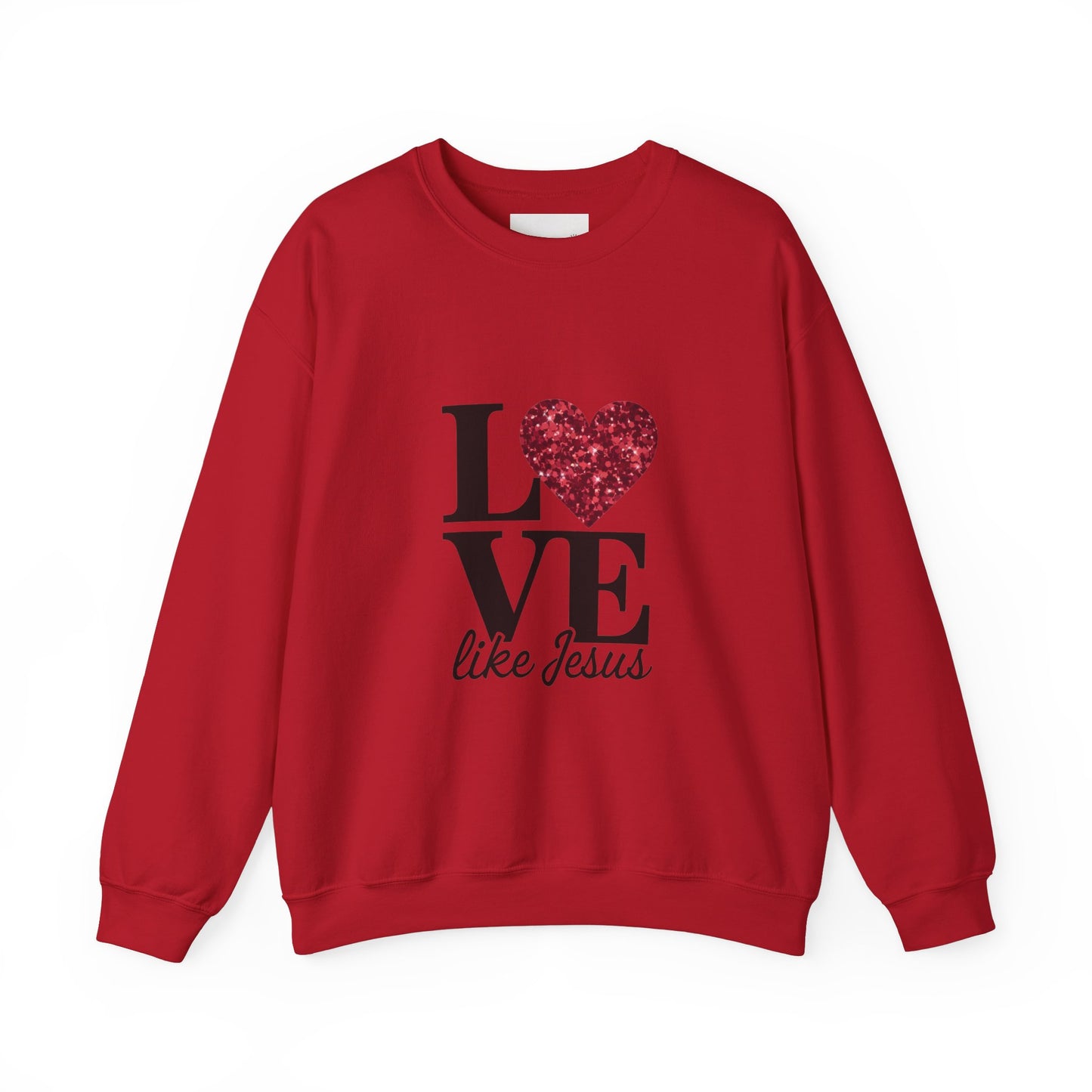 Love Like Jesus Crewneck Sweatshirt, Cozy Christian Apparel, Faith-Based Gift, Religious Fashion, Unisex Sweatshirt