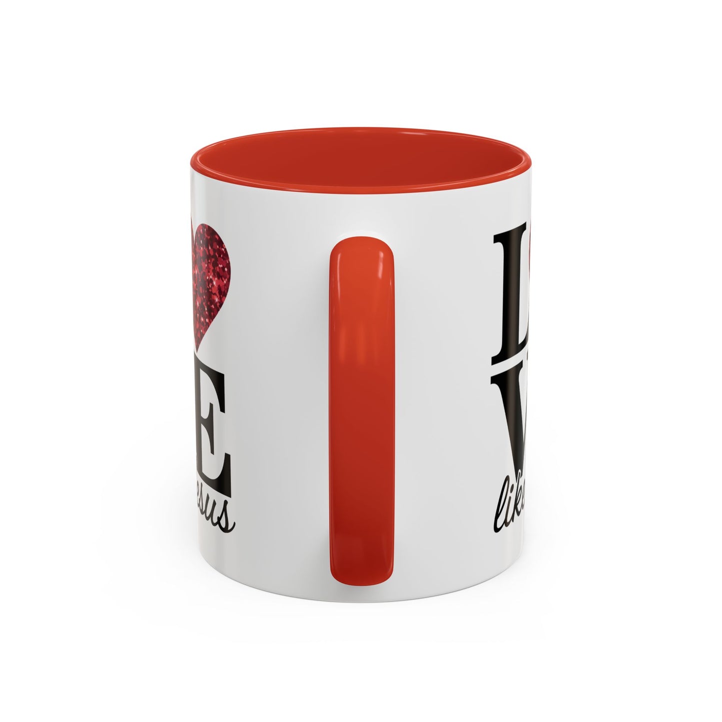 Inspirational Love Mug - Heart Design, Perfect Gift for Christians, Quotes Mug, Coffee Lover's Gift, Decorate Your Kitchen