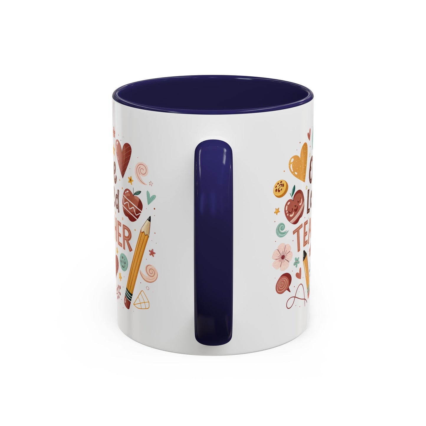 Teacher Appreciation Coffee Mug, Cute Gift for Educators, One Loved Teacher, Ideal for Birthdays and Holidays, Fun and Colorful