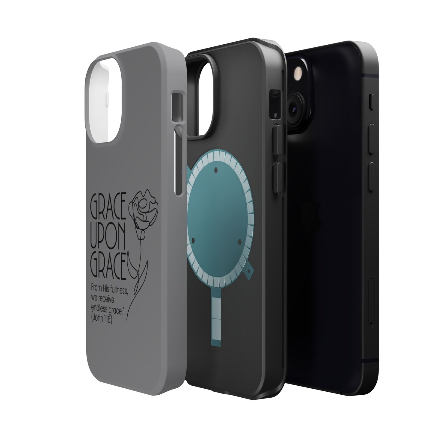 Inspirational Magnetic Phone Case - 'Grace Upon Grace' Design