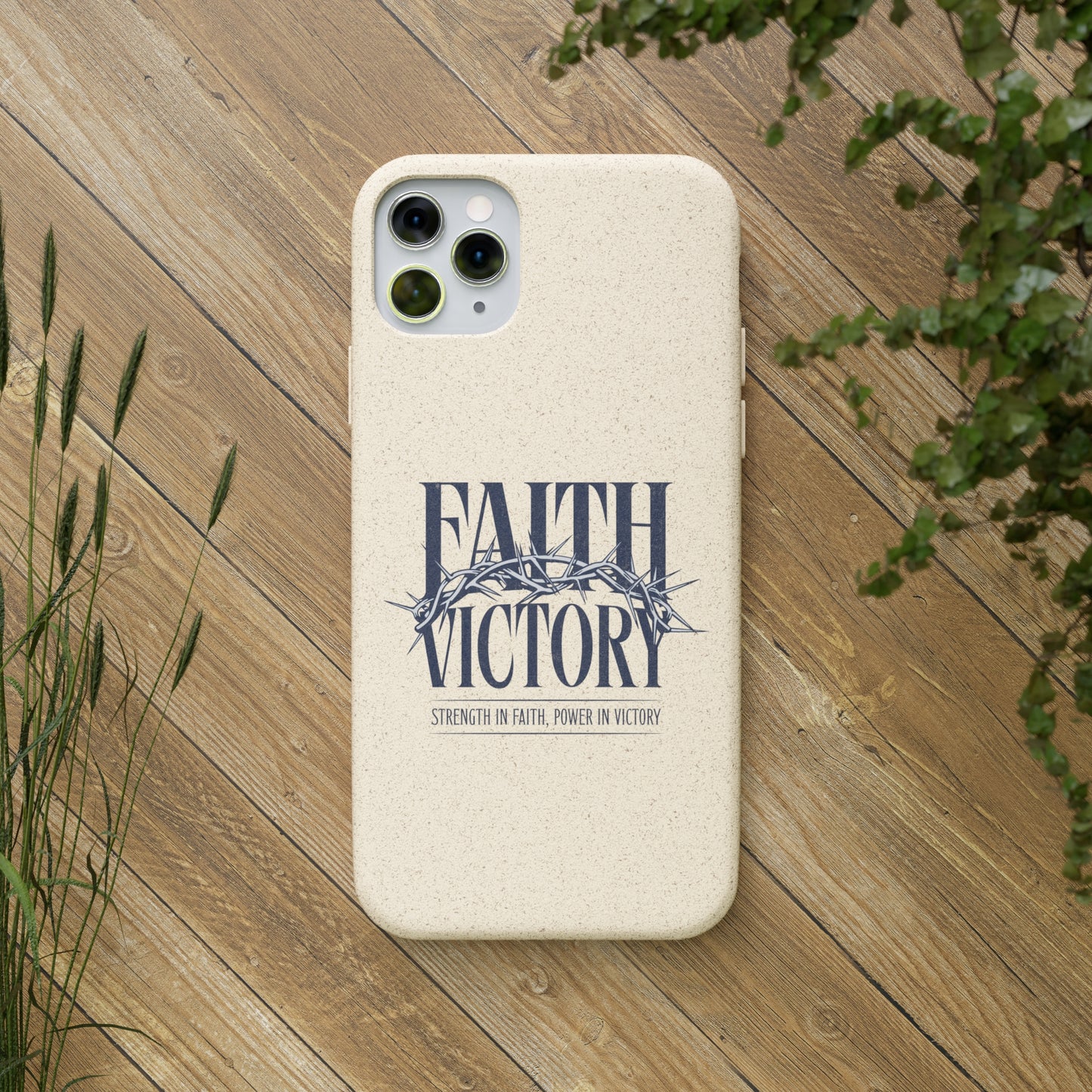 Biodegradable Phone Case - Faith & Victory Design