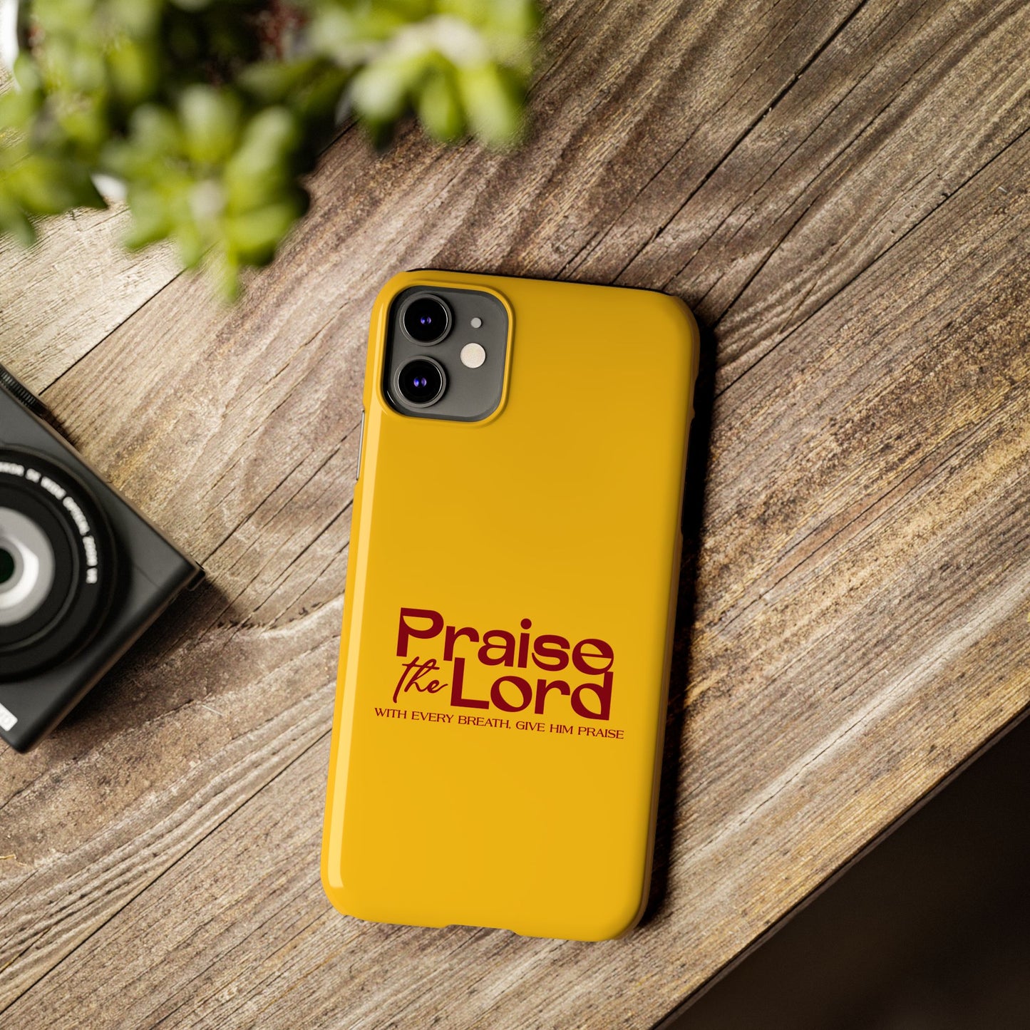 Praise the Lord Slim Phone Case - Inspirational Christian Design