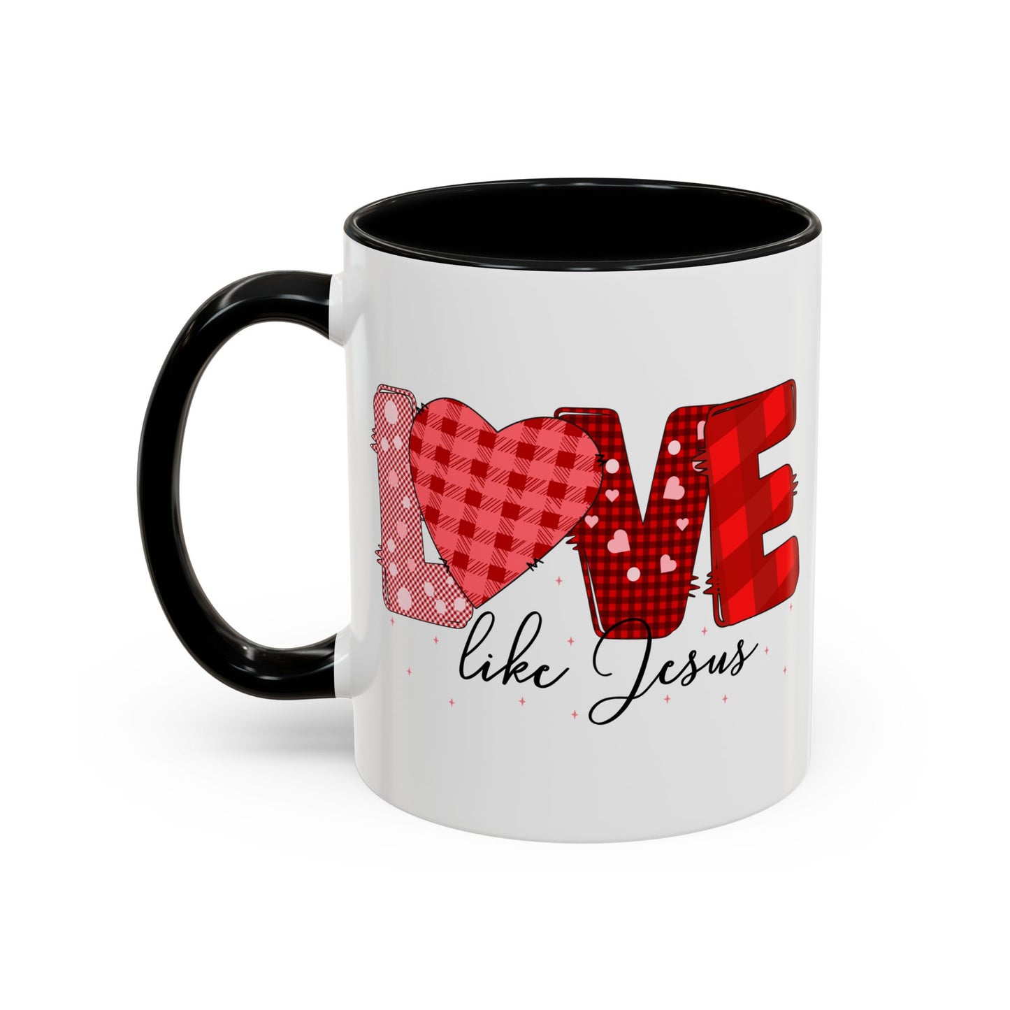 Love Like Jesus Accent Coffee Mug - Perfect Gift for Coffee Lovers, Inspirational Mug for Holidays, Home Décor, Christian Gifts, Home
