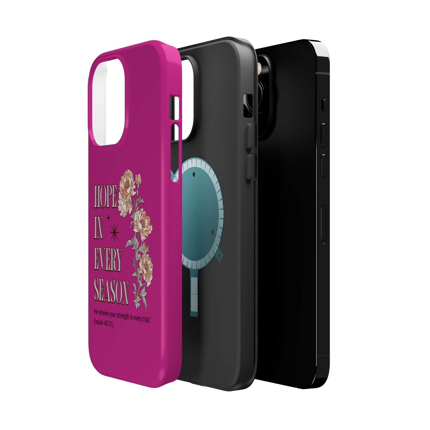 Inspirational Floral Magnetic Tough Case - "Hope in Every Season"