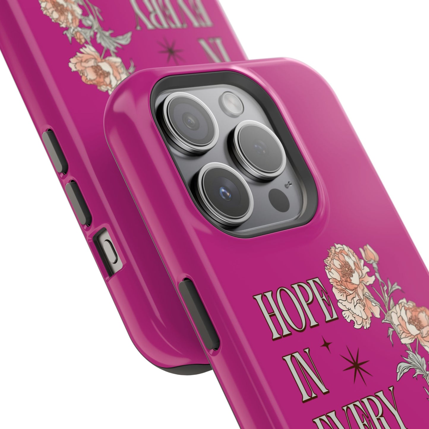 Inspirational Floral Magnetic Tough Case - "Hope in Every Season"