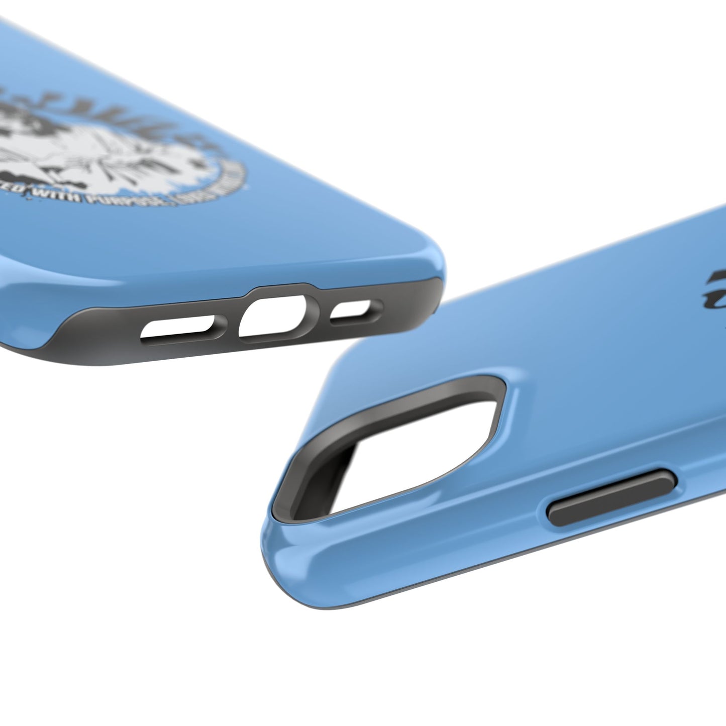 Durable Impact-Resistant Phone Case - 'Created with Purpose, Loved Without Limits' Design