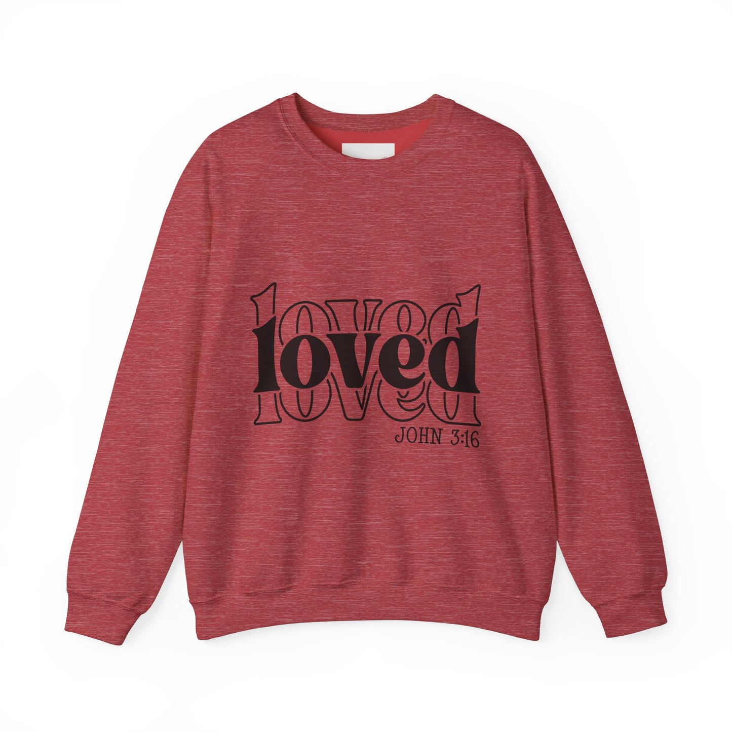 Loved Crewneck Sweatshirt | Cozy Christian Apparel, Perfect for Faith Events, Gift for Her, Church Outfits, Inspirational Fashion
