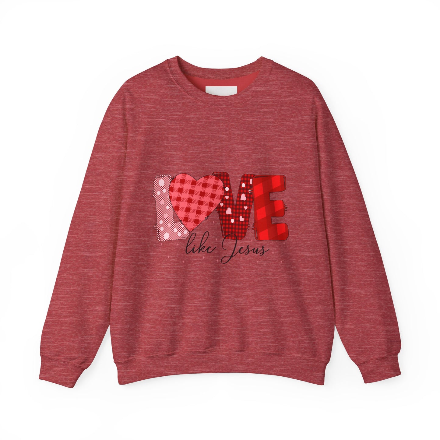 Love Like Jesus Sweatshirt | Cozy Crewneck for Faith & Love | Perfect for Easter, Valentine's Day, Christian Gifts, Casual Wear, Bible Study