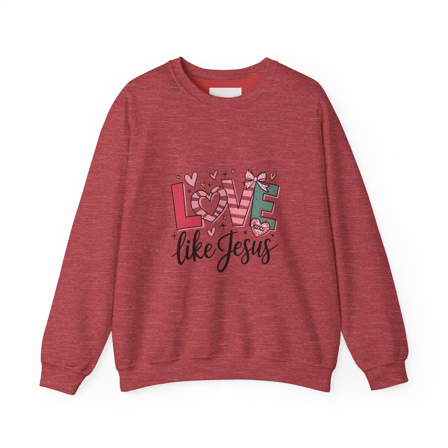 Love Like Jesus Sweatshirt, Cozy Unisex Crewneck, Christian Gift, Inspirational Apparel, Faith-Based Fashion, Spring & Winter Wear