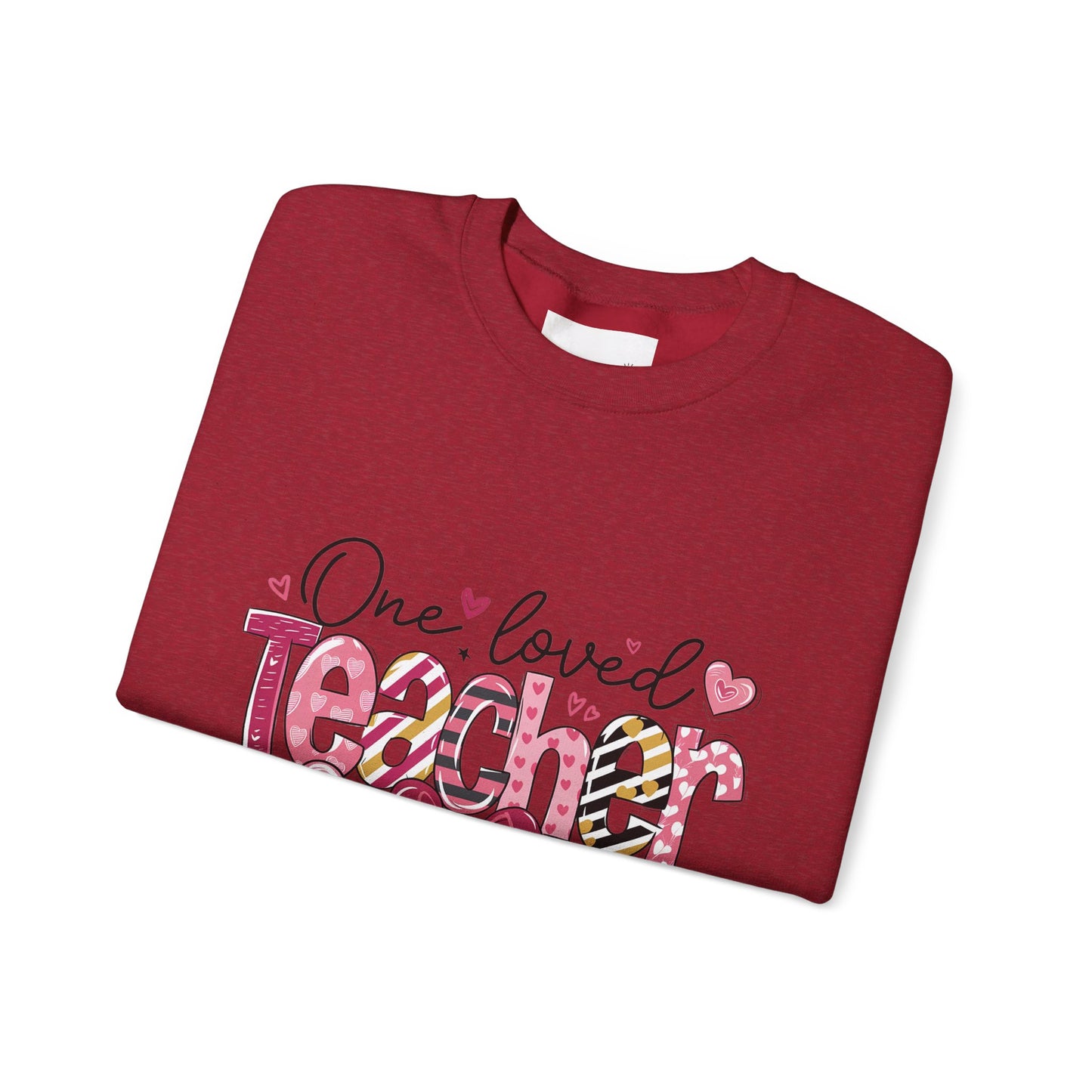One Loved Teacher Sweatshirt, Gift for Teacher, Educational Apparel, Teacher Appreciation, Classroom Style, Unisex Crewneck
