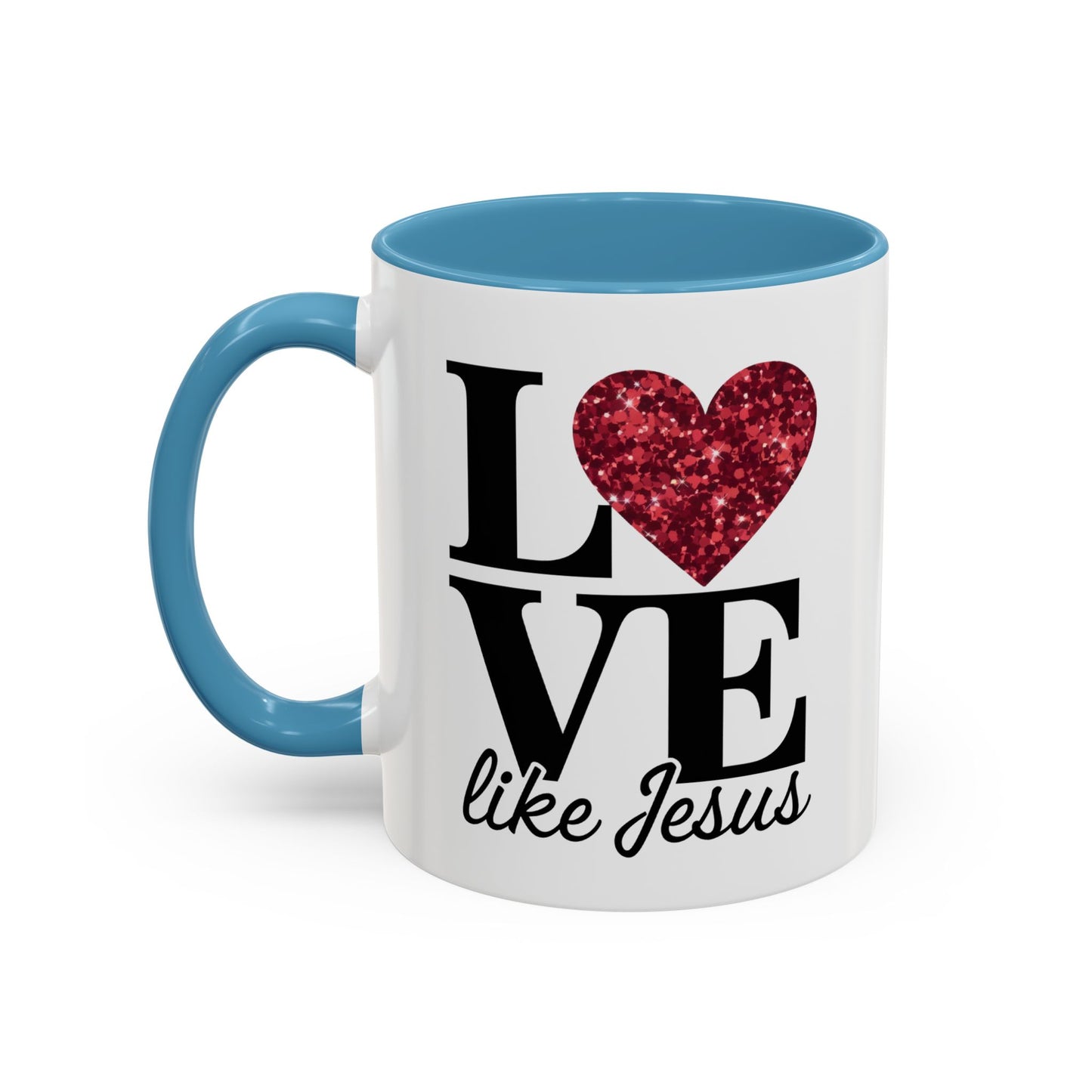 Inspirational Love Mug - Heart Design, Perfect Gift for Christians, Quotes Mug, Coffee Lover's Gift, Decorate Your Kitchen