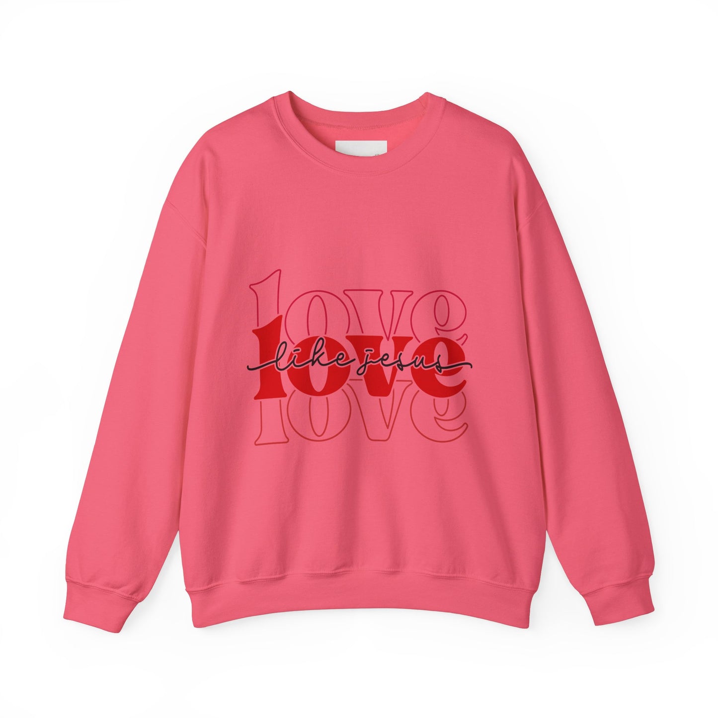 Love Like Jesus Unisex Crewneck Sweatshirt, Cozy Gift for Friends, Casual Wear, Birthday, Valentine's Day, Friendship Apparel