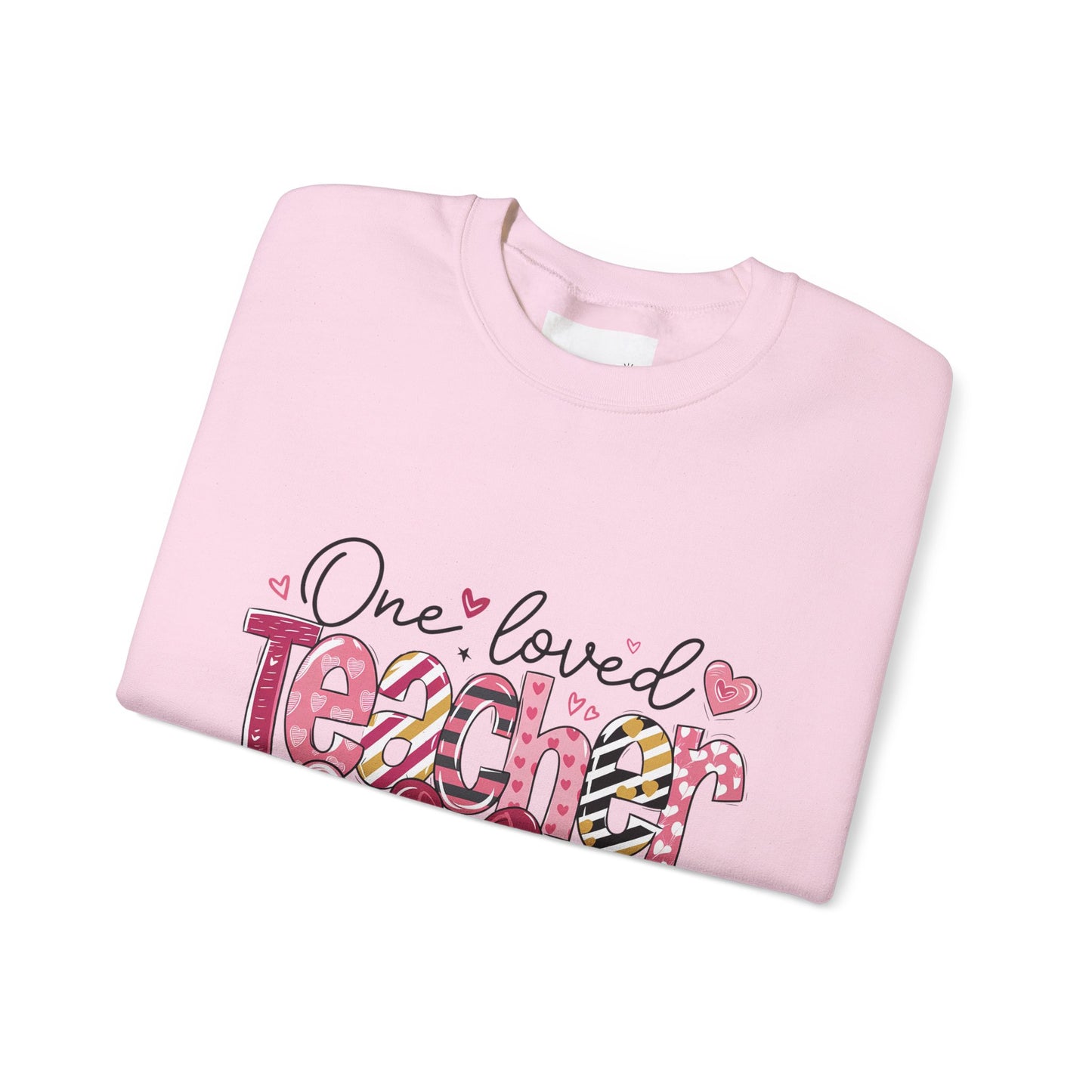 One Loved Teacher Sweatshirt, Gift for Teacher, Educational Apparel, Teacher Appreciation, Classroom Style, Unisex Crewneck