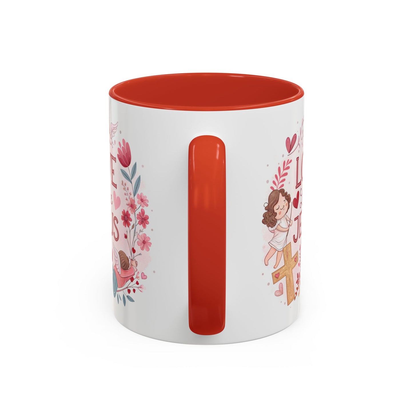 Inspirational Accent Coffee Mug - "Love Like Jesus" Design, Motivational Gift for Christians, Religious Home Decor, Unique Coffee Lover's