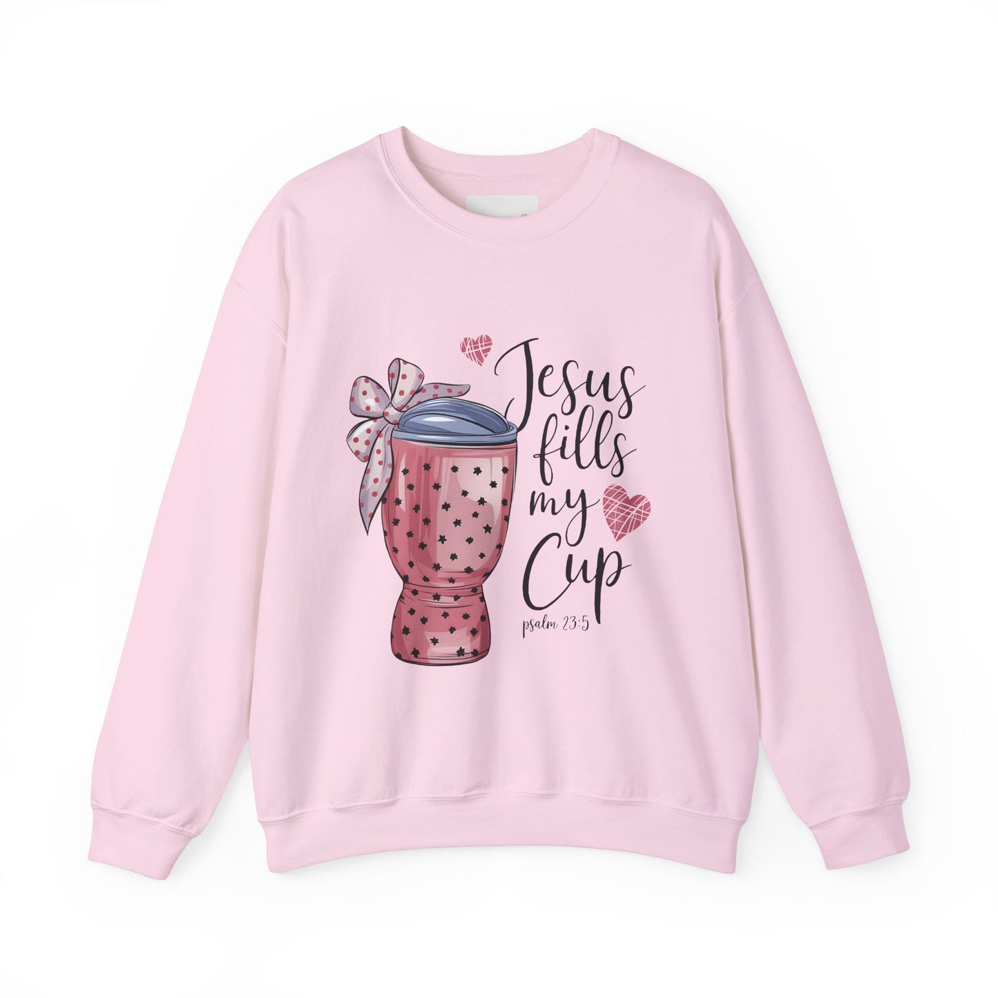 Inspirational Jesus Fills My Cup Sweatshirt, Cozy Christian Apparel, Faith-Based Gift, Religious Sweatshirt, Everyday Comfort