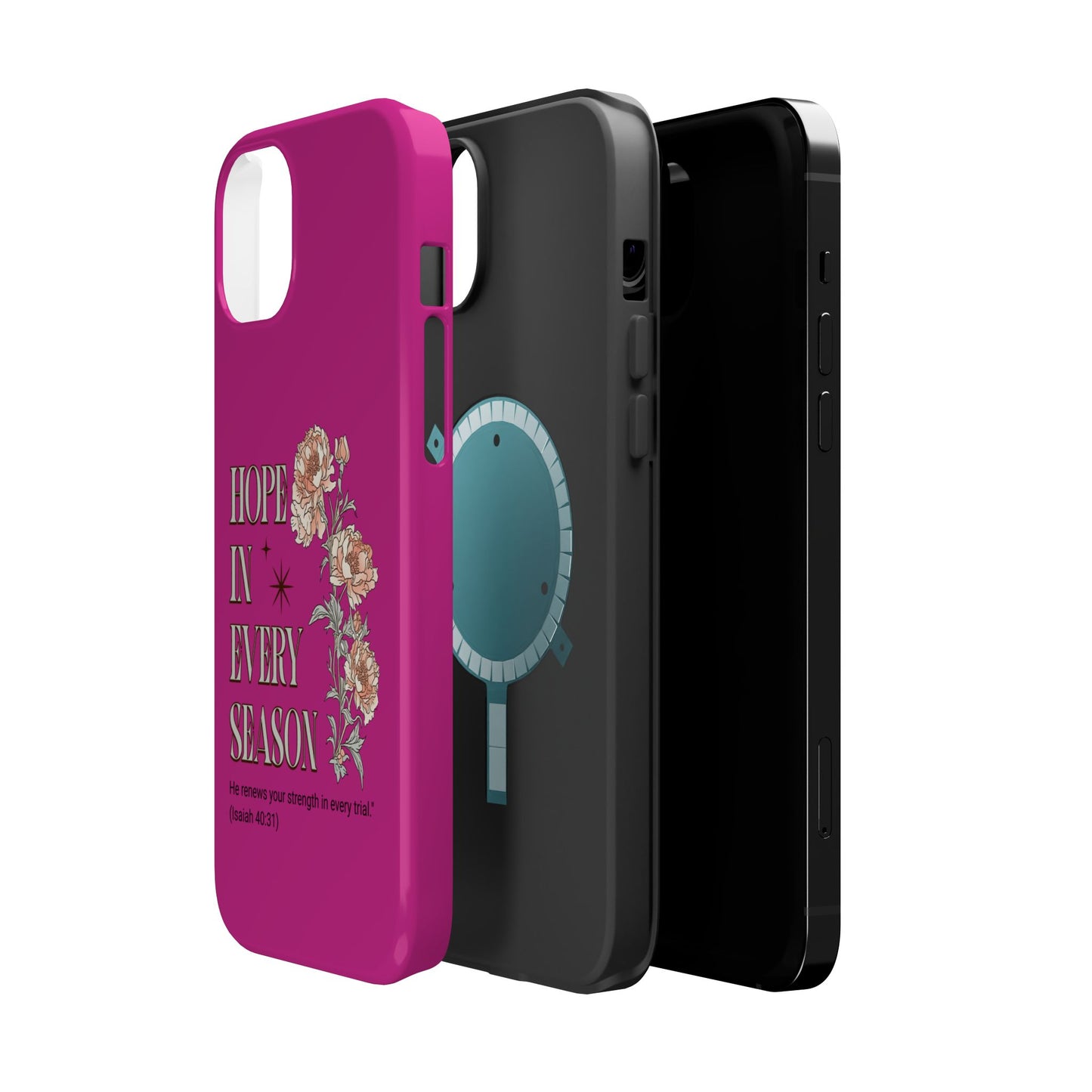 Inspirational Floral Magnetic Tough Case - "Hope in Every Season"