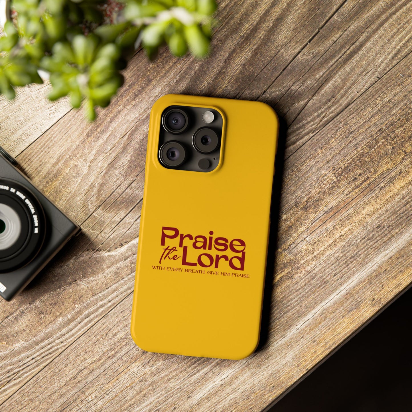 Praise the Lord Slim Phone Case - Inspirational Christian Design