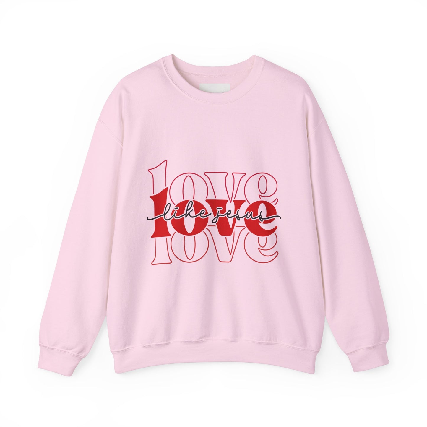 Love Like Jesus Unisex Crewneck Sweatshirt, Cozy Gift for Friends, Casual Wear, Birthday, Valentine's Day, Friendship Apparel