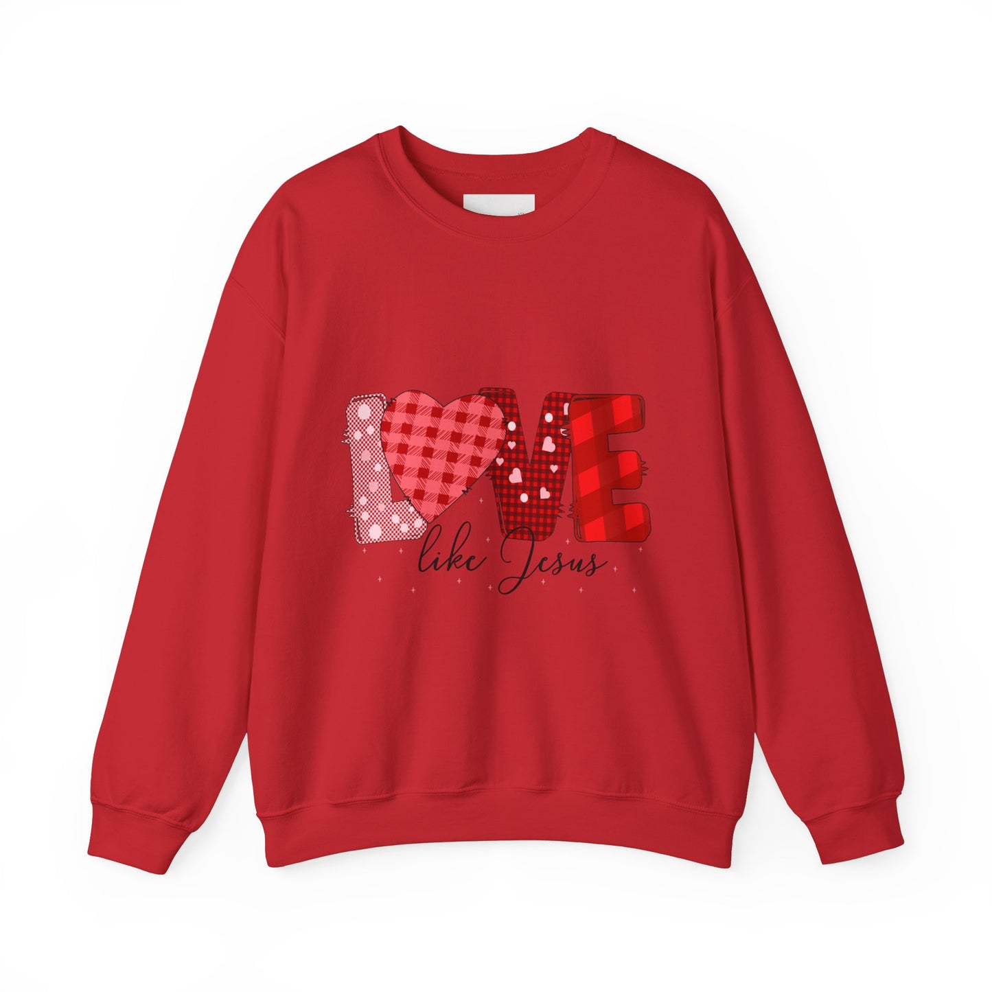 Love Like Jesus Sweatshirt | Cozy Crewneck for Faith & Love | Perfect for Easter, Valentine's Day, Christian Gifts, Casual Wear, Bible Study