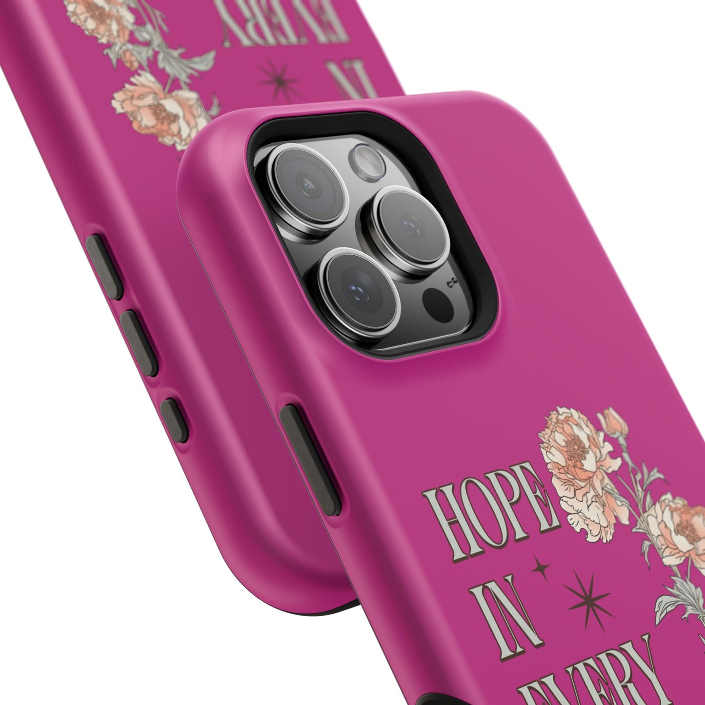 Inspirational Floral Magnetic Tough Case - "Hope in Every Season"