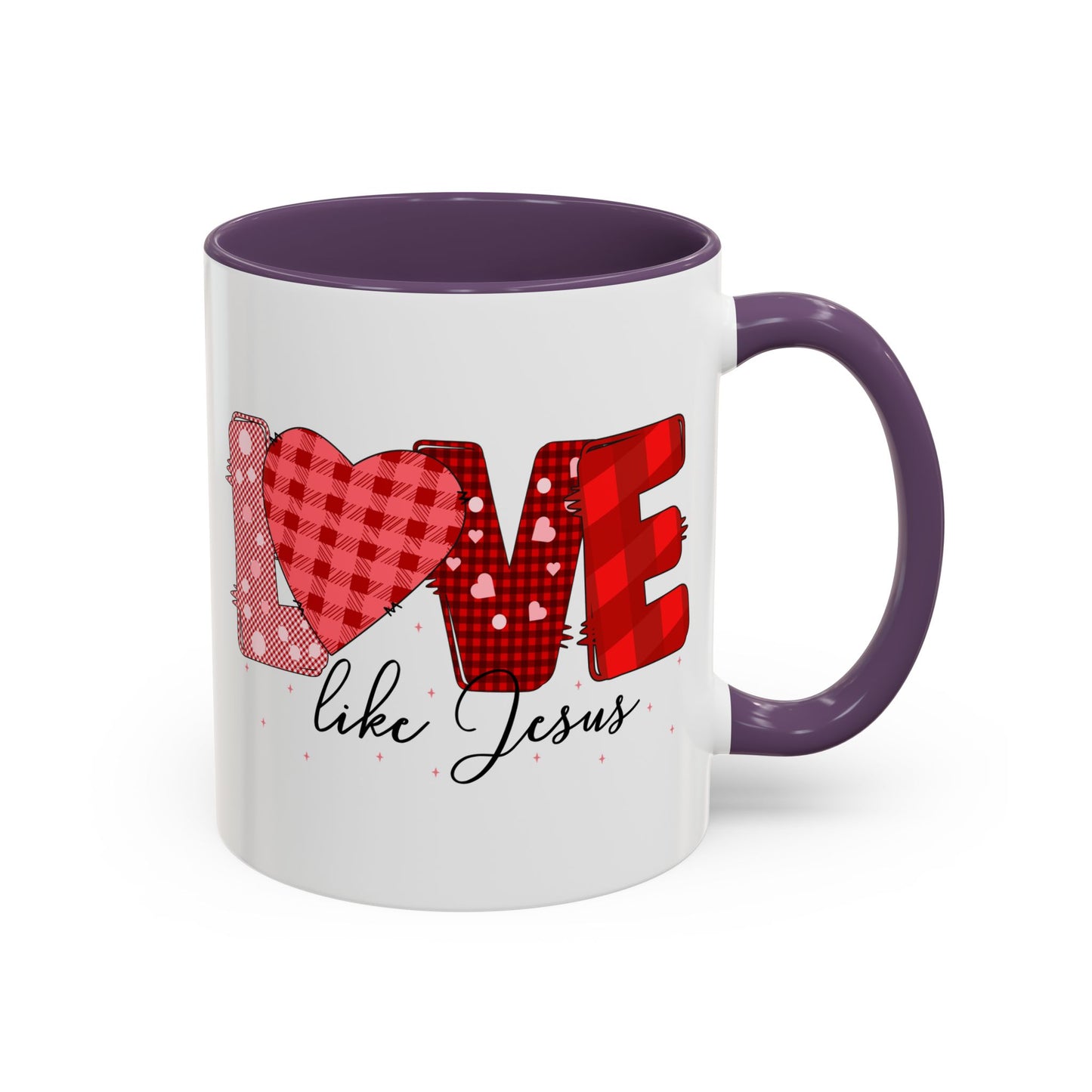 Love Like Jesus Accent Coffee Mug - Perfect Gift for Coffee Lovers, Inspirational Mug for Holidays, Home Décor, Christian Gifts, Home