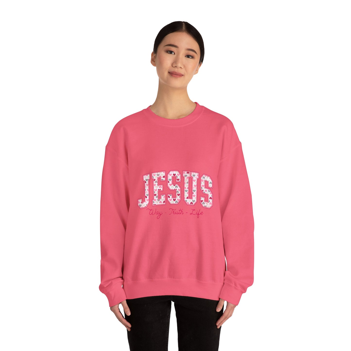 Inspirational Jesus Crewneck Sweatshirt - Faith-Based Apparel, Christian Gift, Cozy Style, Casual Wear, Spiritual Vibe