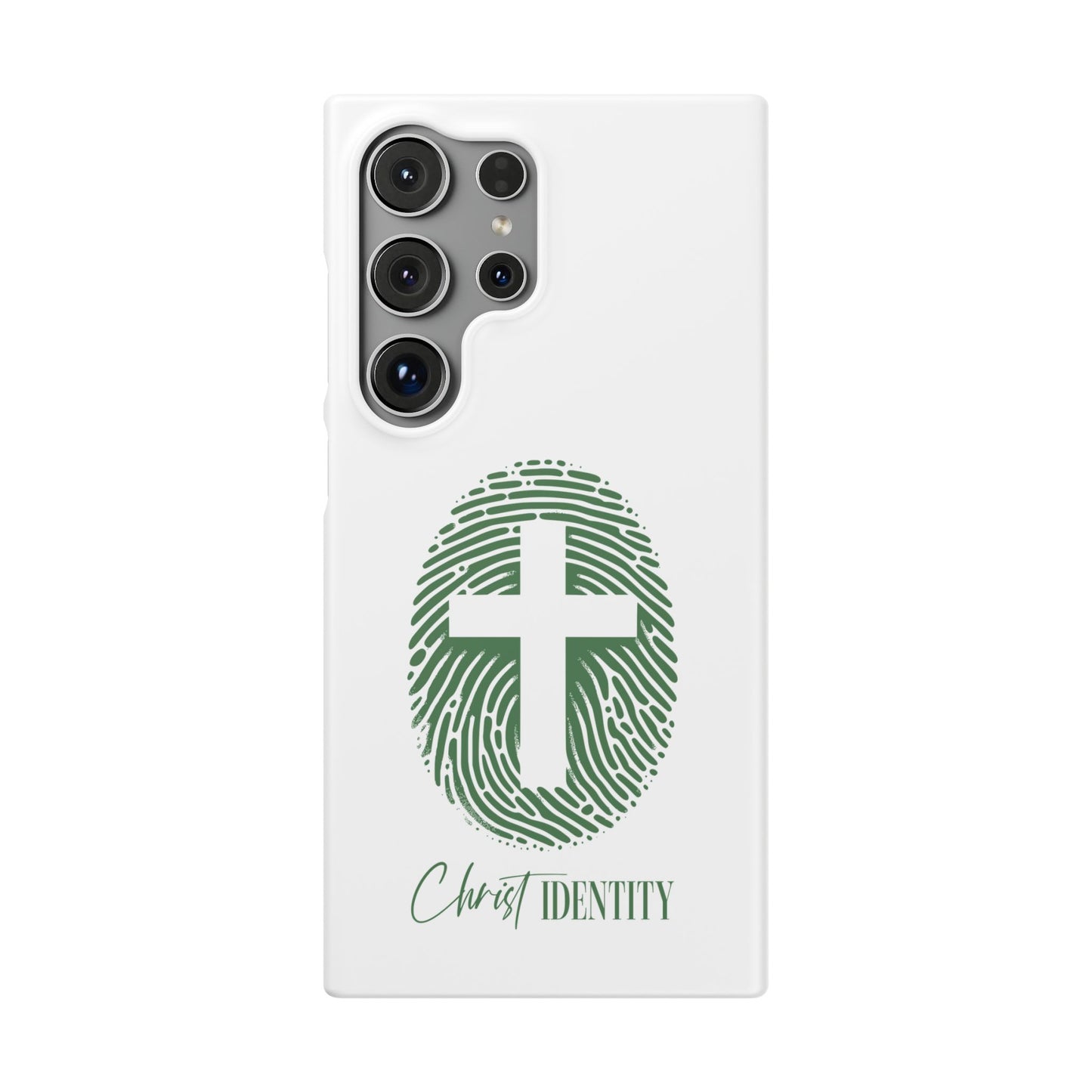 Inspirational Christ Identity Snap Case - Faith-Based Phone Cover